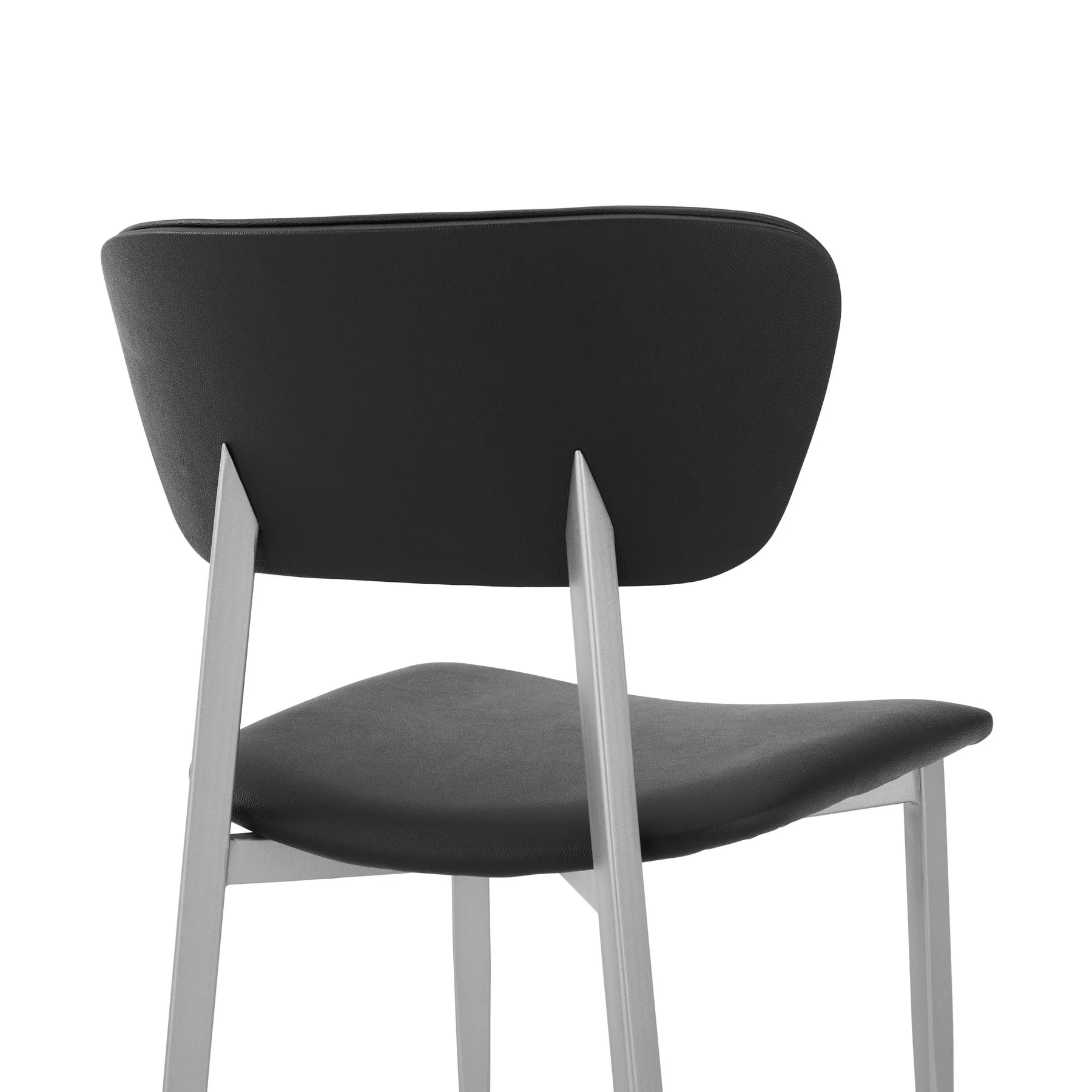 Tori Black Fabric and Metal Dining Room Chairs - Set of 2 - Image 5