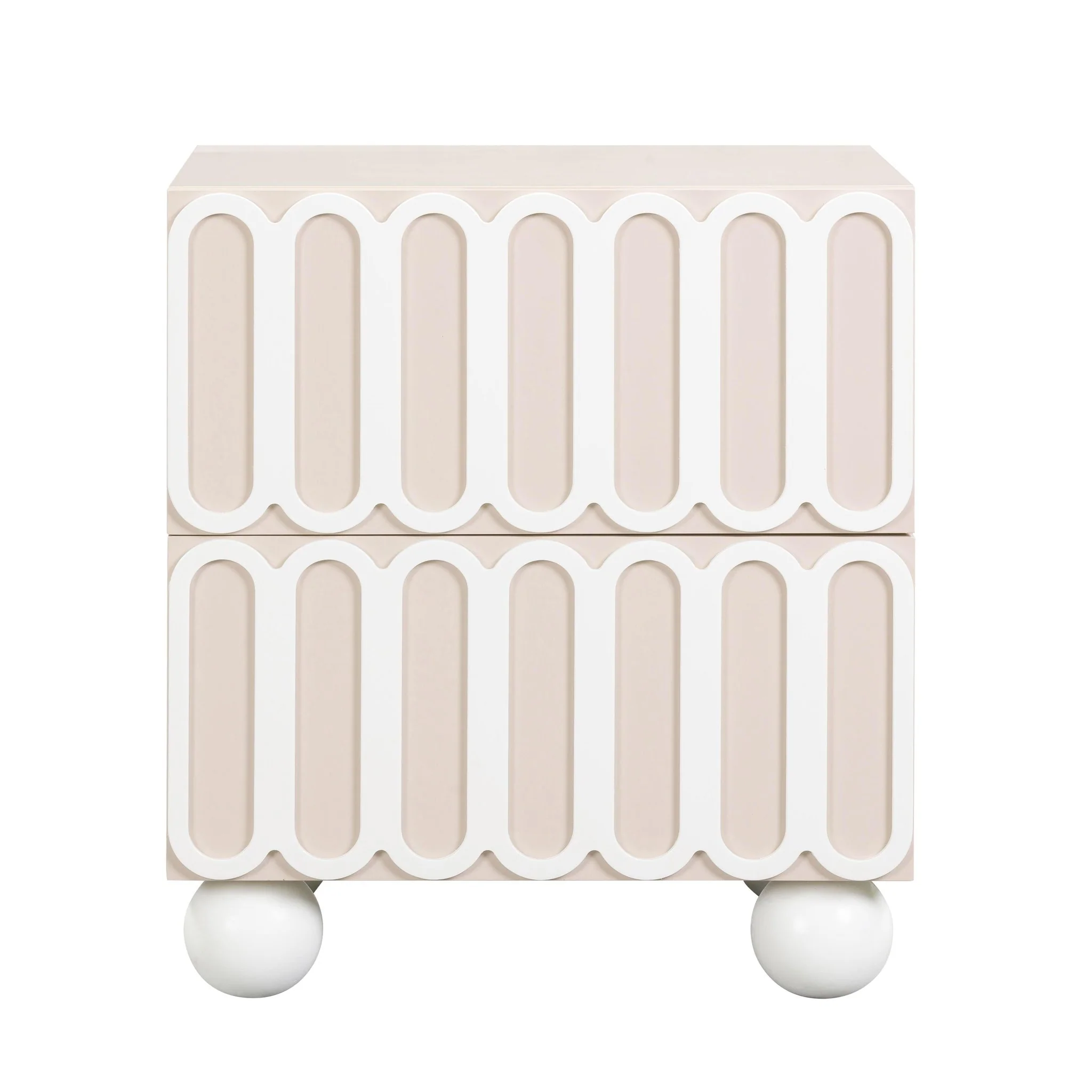 Tori Motif Taupe Nightstand - Image 3
