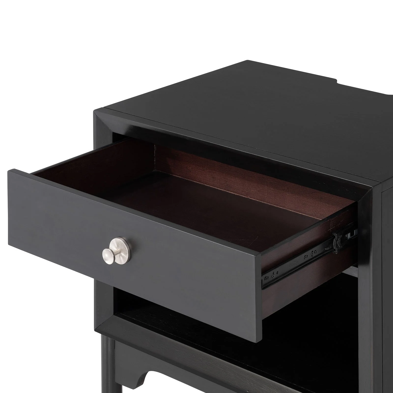 Torrance Nightstand w/ USB, Black - Image 4