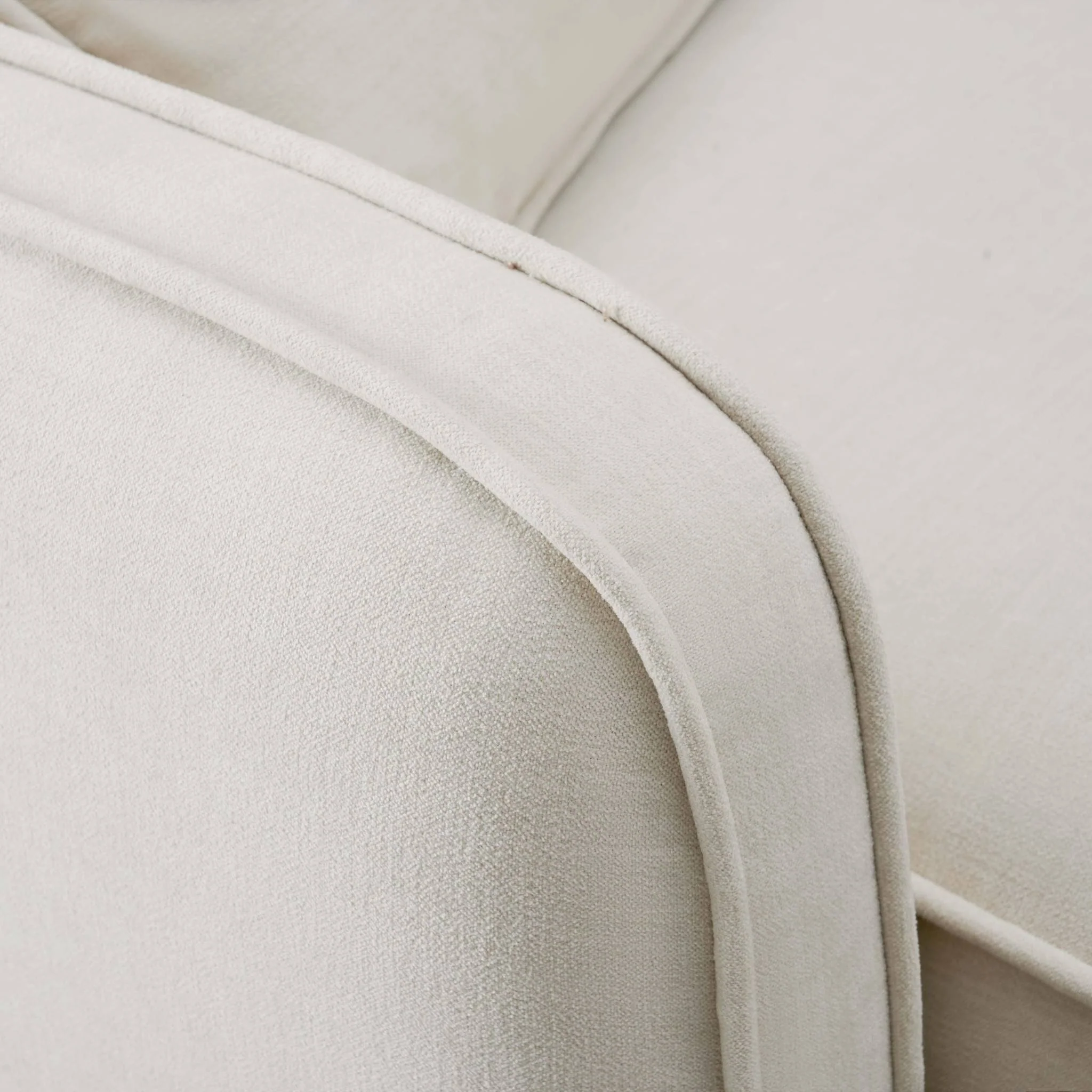 Travie Sand Upcycled Linen Modular L-Sectional - Image 5