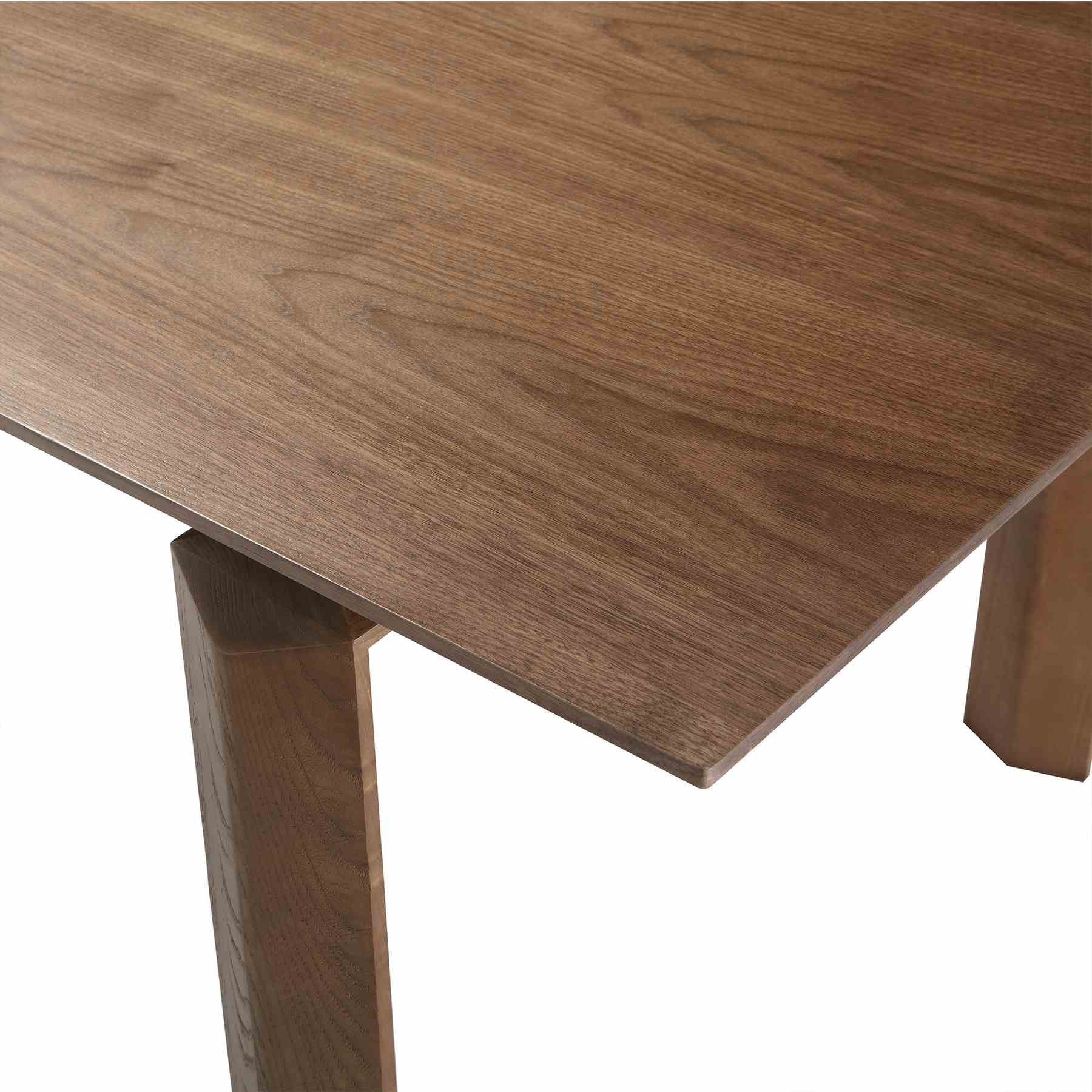 Treviso Mid-Century Extension Dining Table in Walnut Finish and Top - Image 7