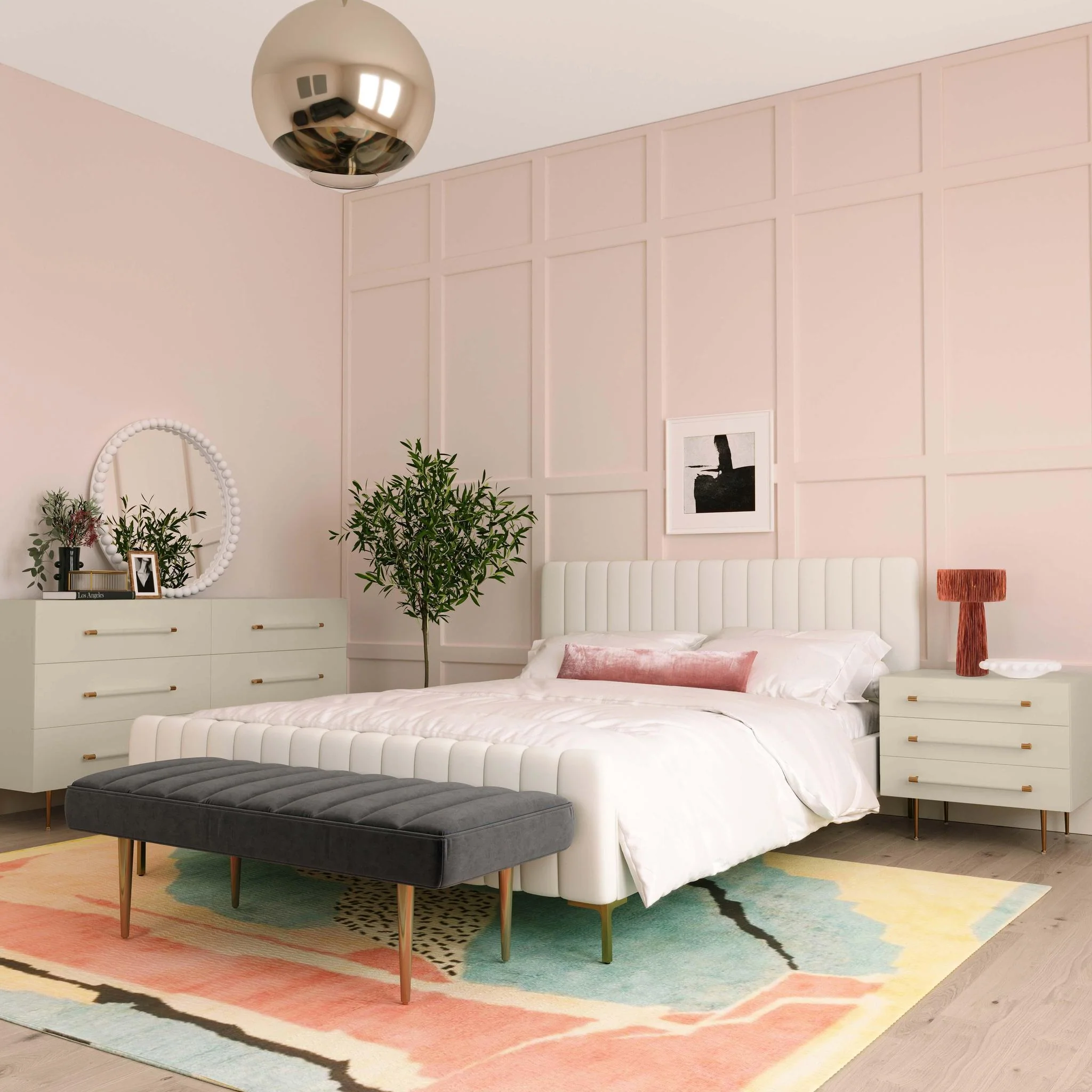 Trident Taupe Nightstand - Image 2