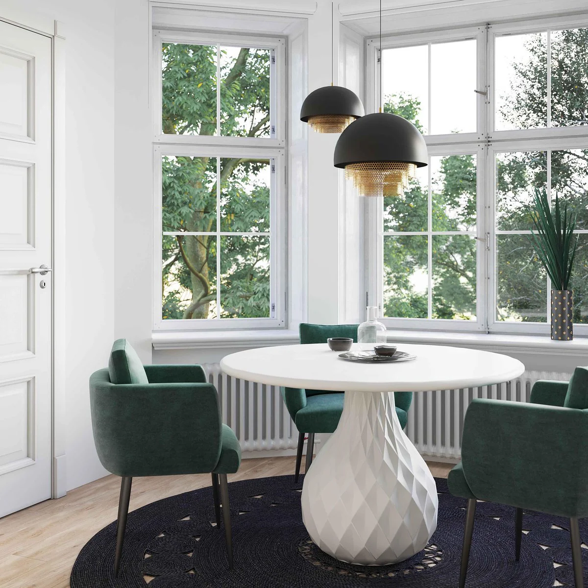 Tulum Ivory Concrete Dining Table - Image 7
