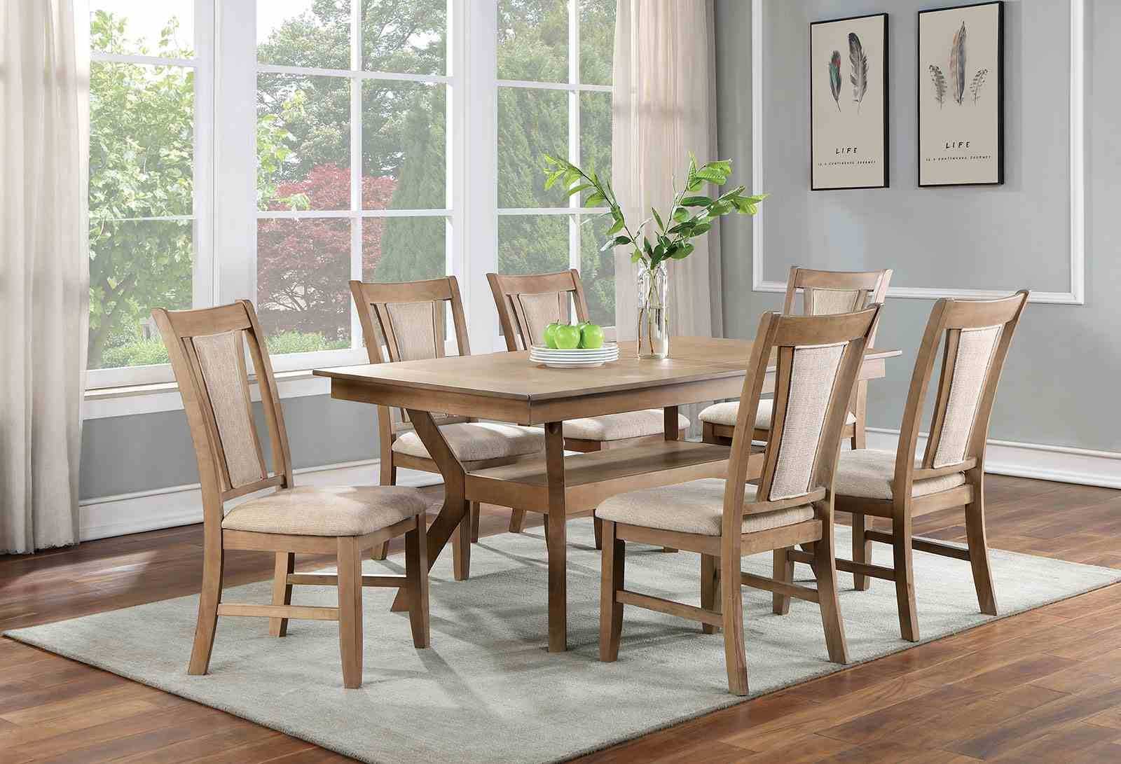 Upminster Dining Table, Natural Tone