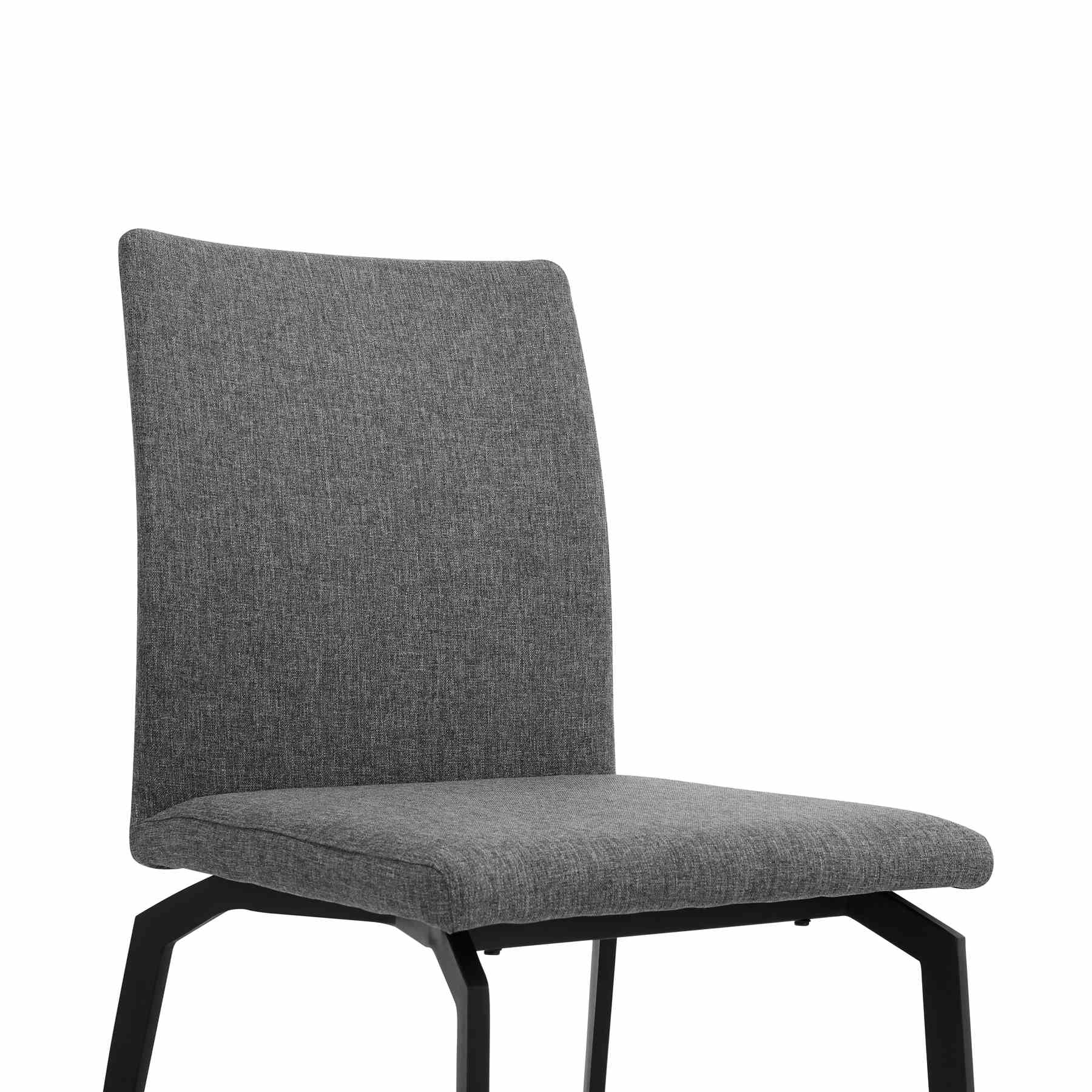 Urbino Lyon 7 Piece Dining Set with Gray Fabric Chairs - Image 11