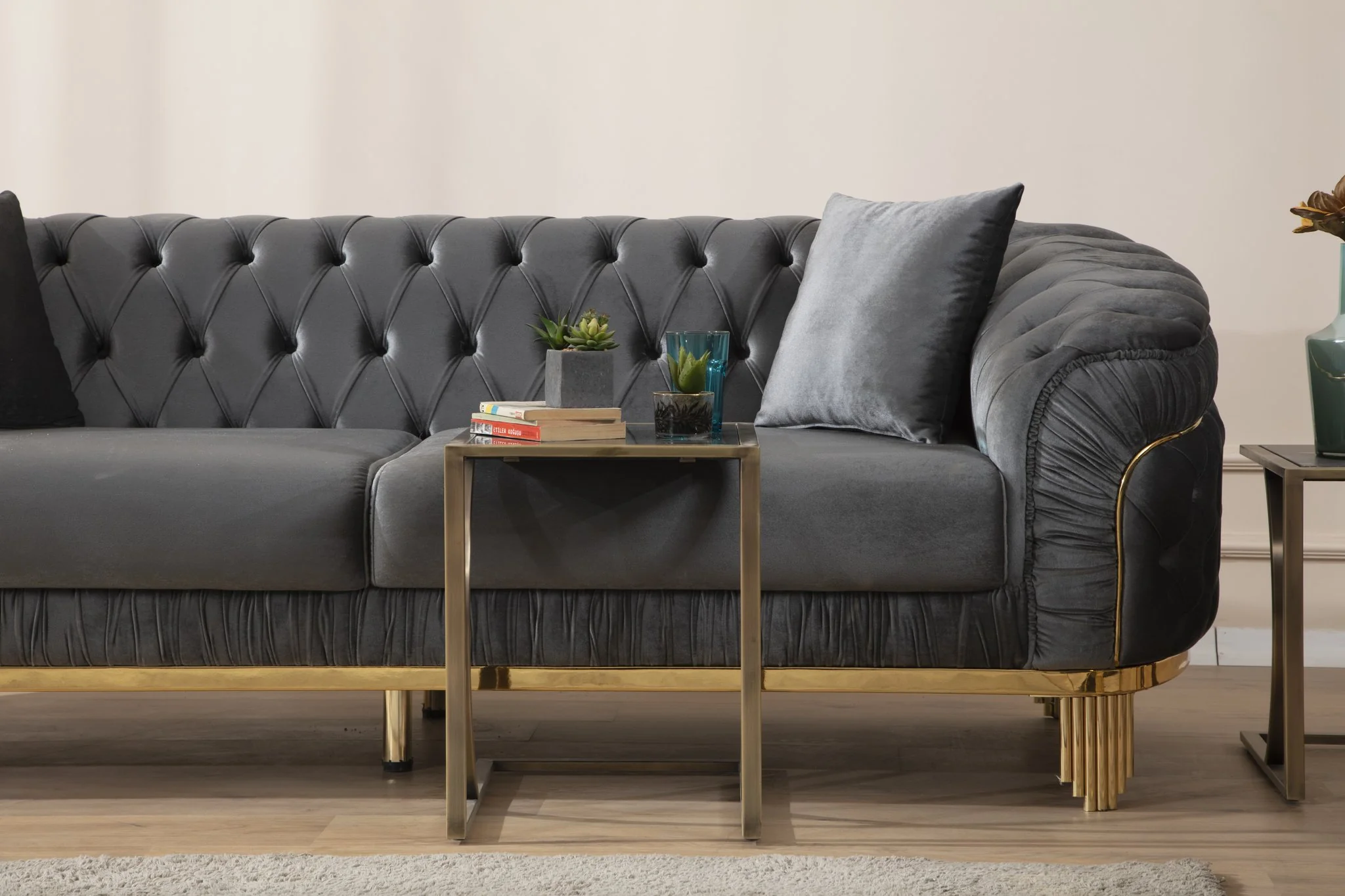 Vanessa 2PC Living Room Set Gray - Image 7
