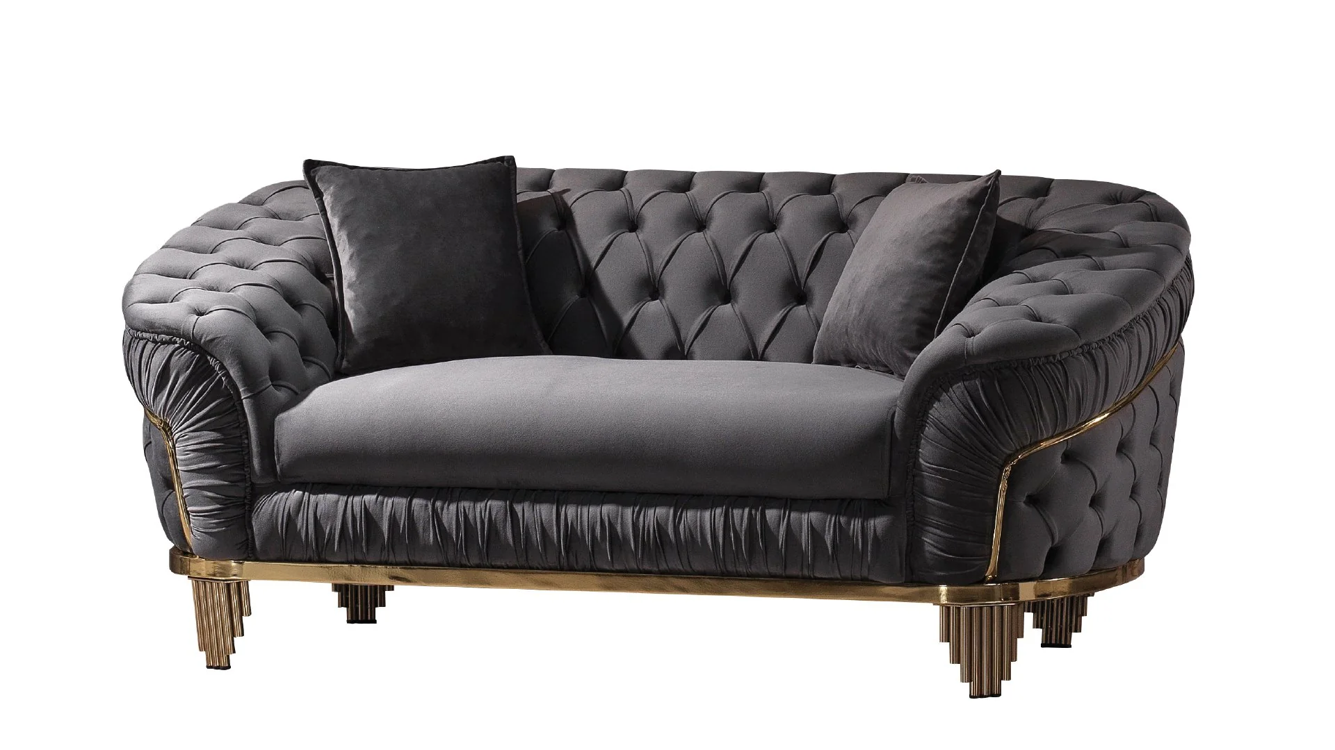 Vanessa 2PC Living Room Set Gray - Image 8