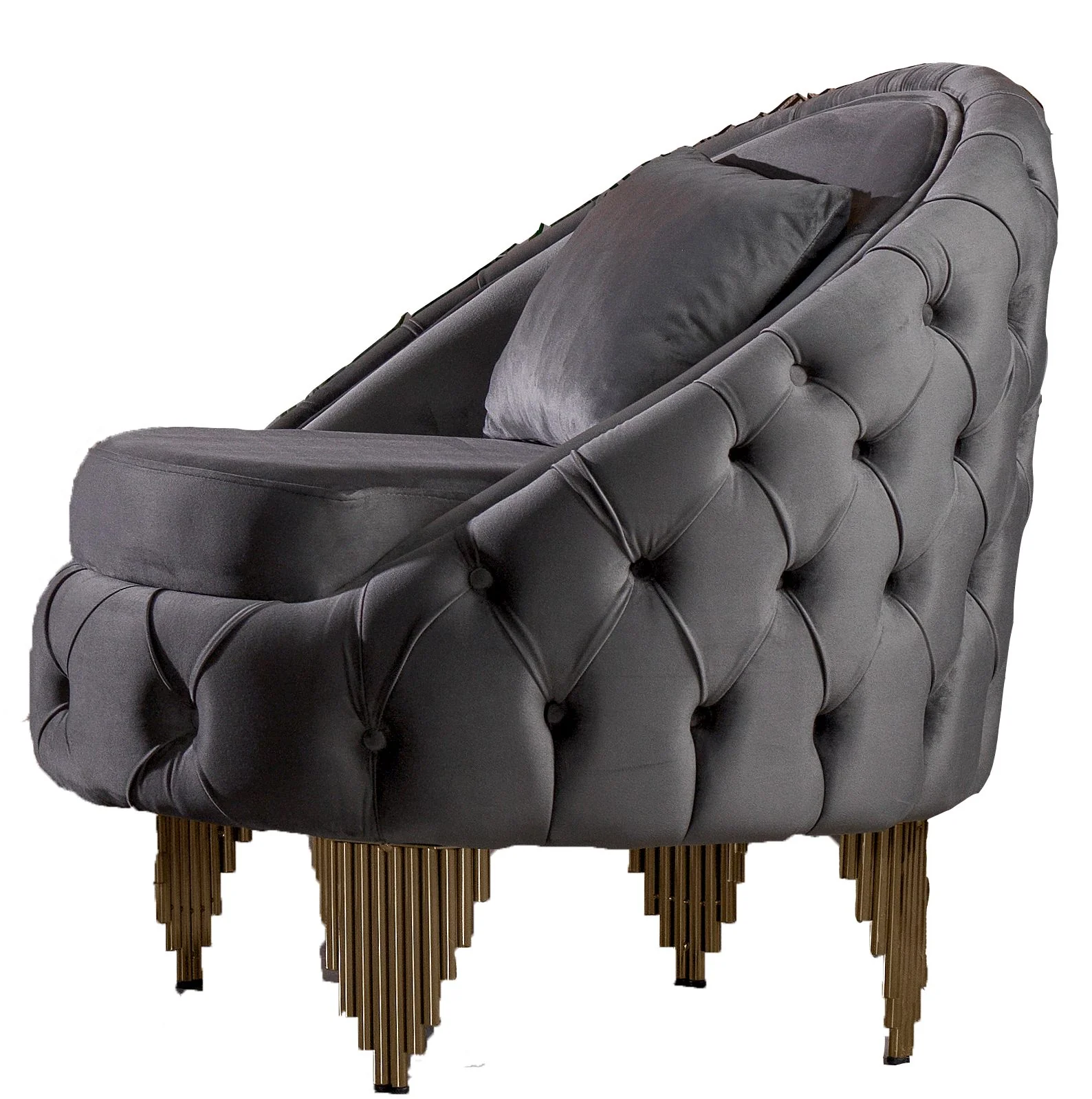 Vanessa 3 Pc Living Room set Gray - Image 11