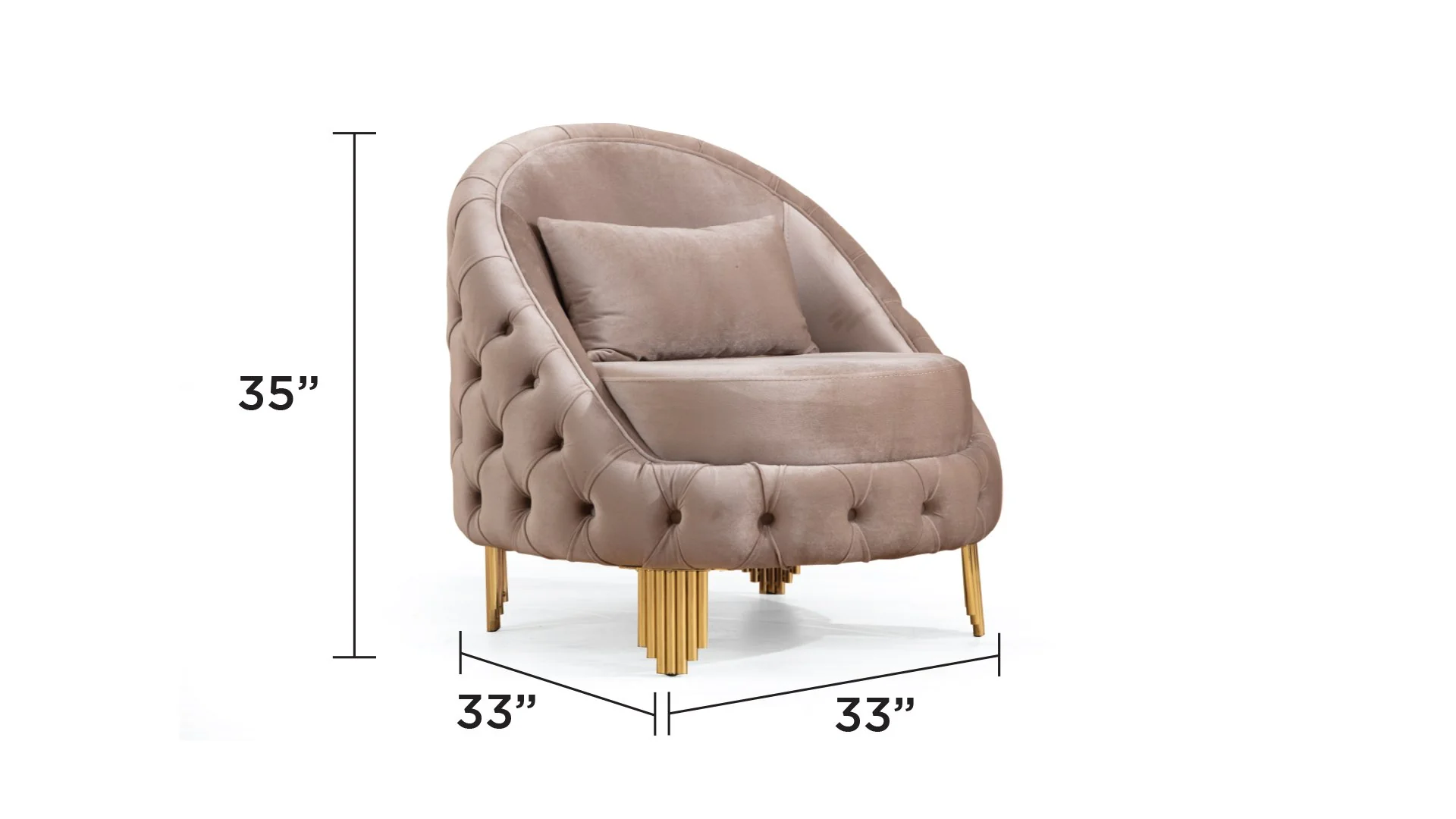 Vanessa Chair Taupe - Image 5