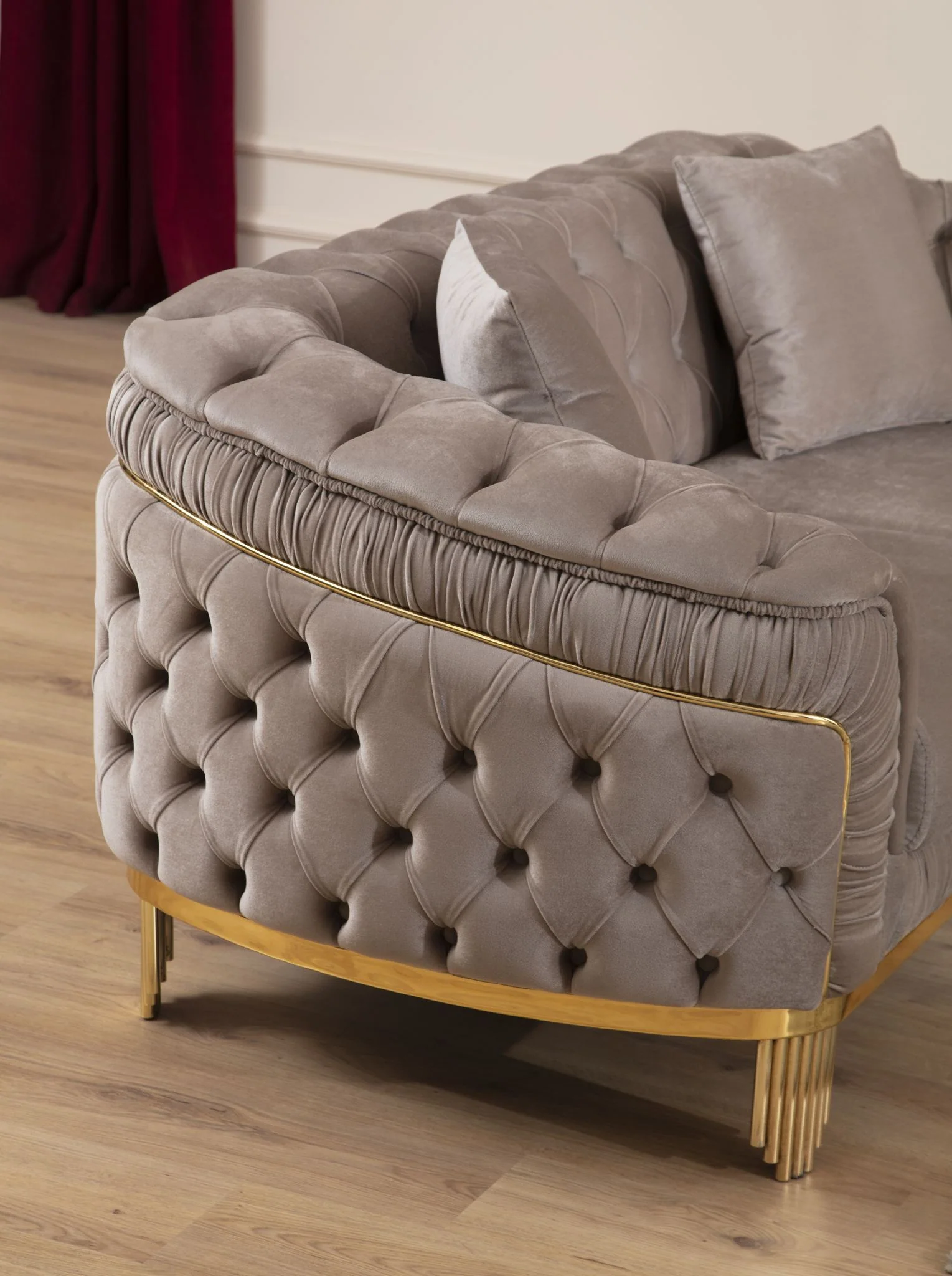 Vanessa Sofa Taupe - Image 4