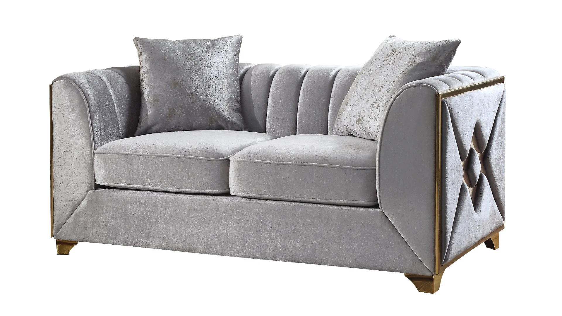 Velencia Loveseat Silver