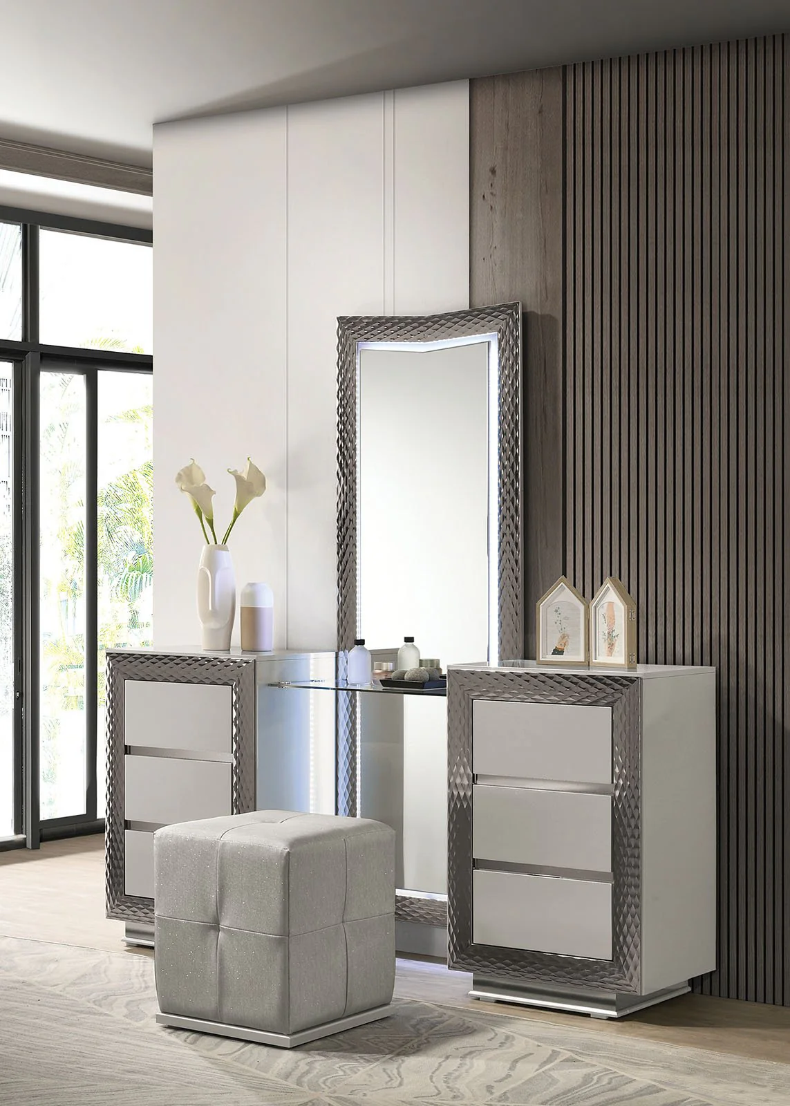 Ventnor Vanity [No Stool], Gray