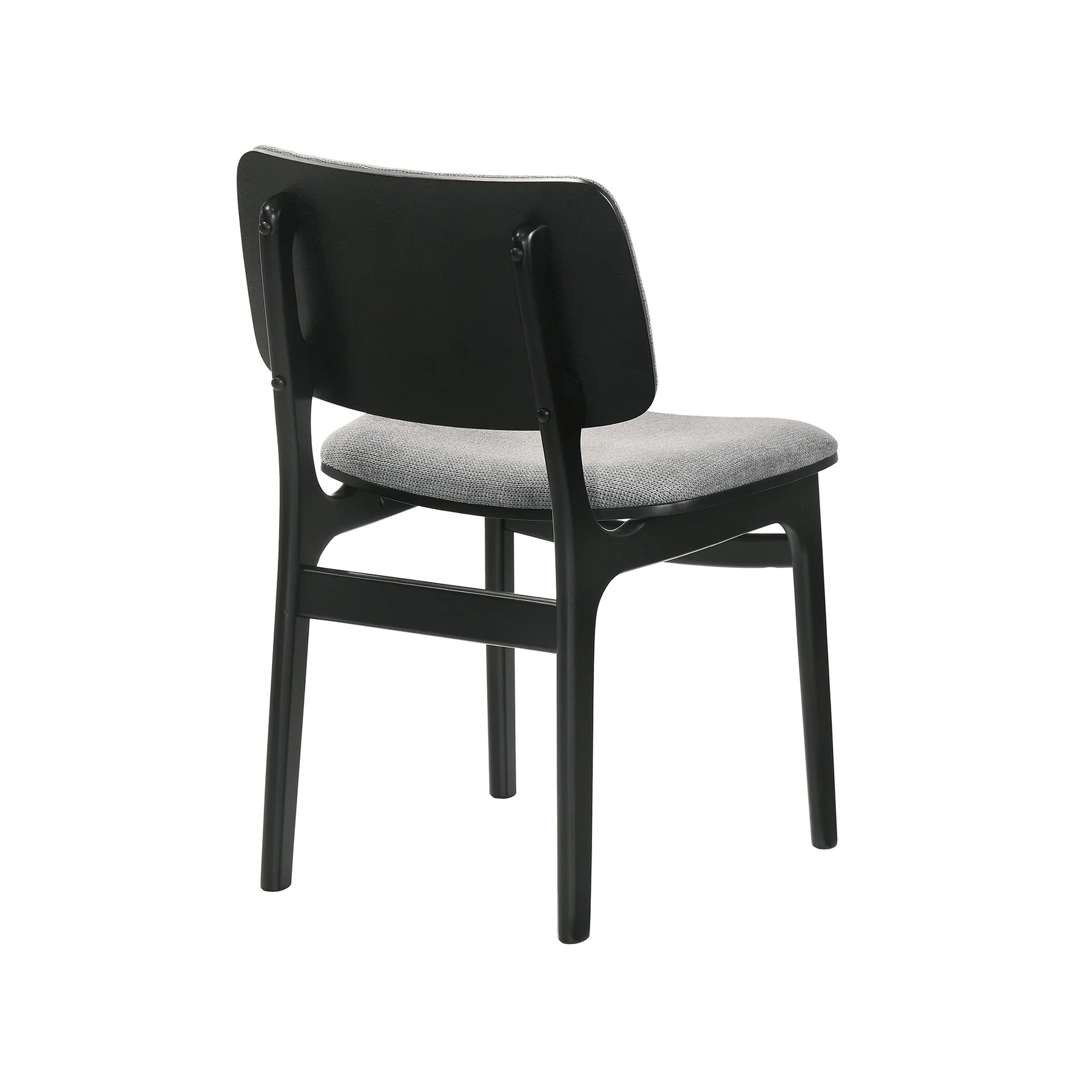 Venus and Lima 5 Piece Black Marble Round Dining Set - Image 4
