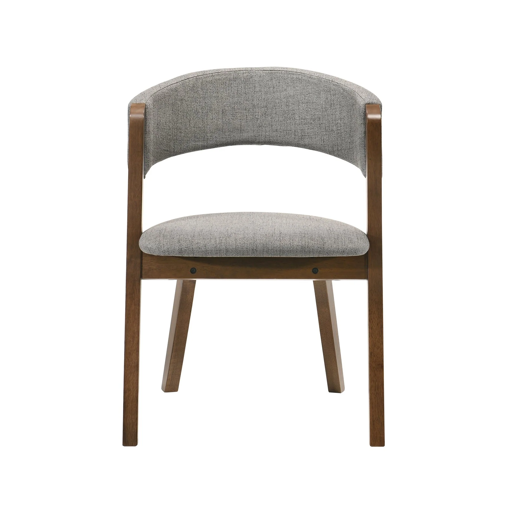 Venus and Rowan 5 Piece Walnut and Marble Round Dining Set - Image 3