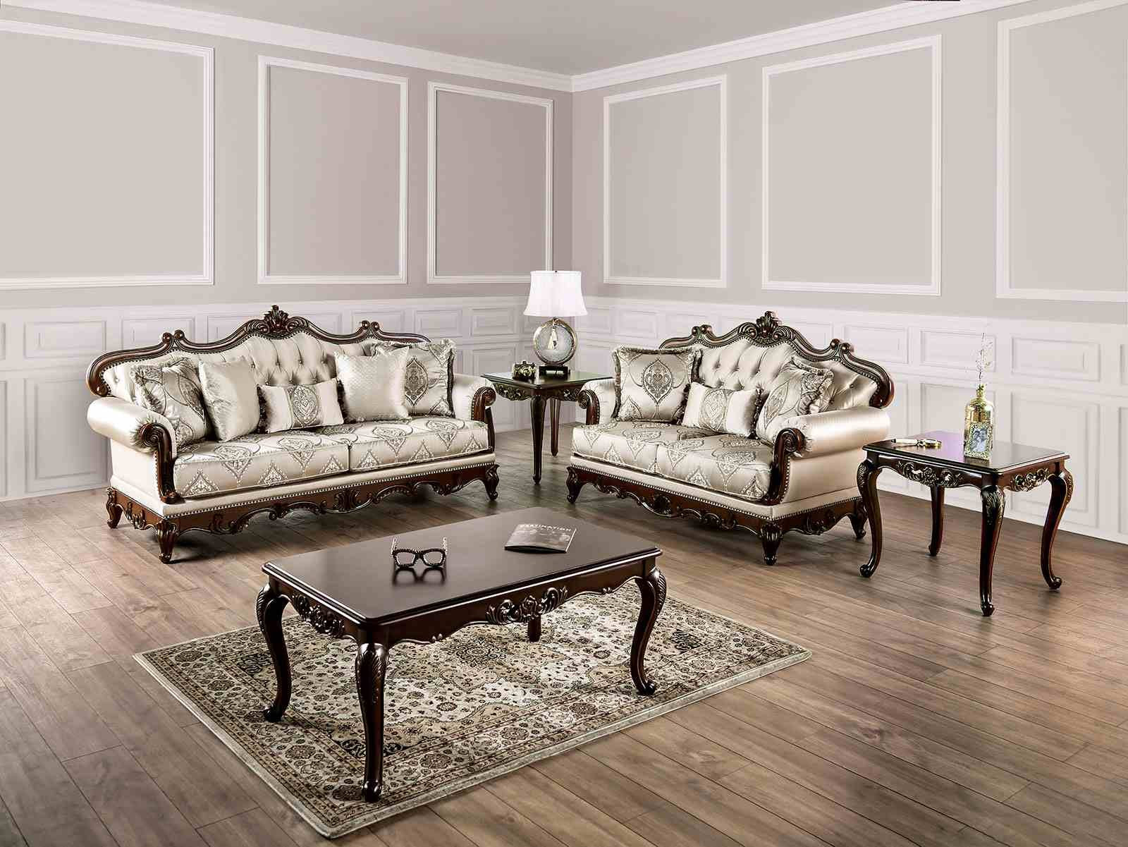 Veracruz Sofa, Dark Cherry/Beige - Image 2