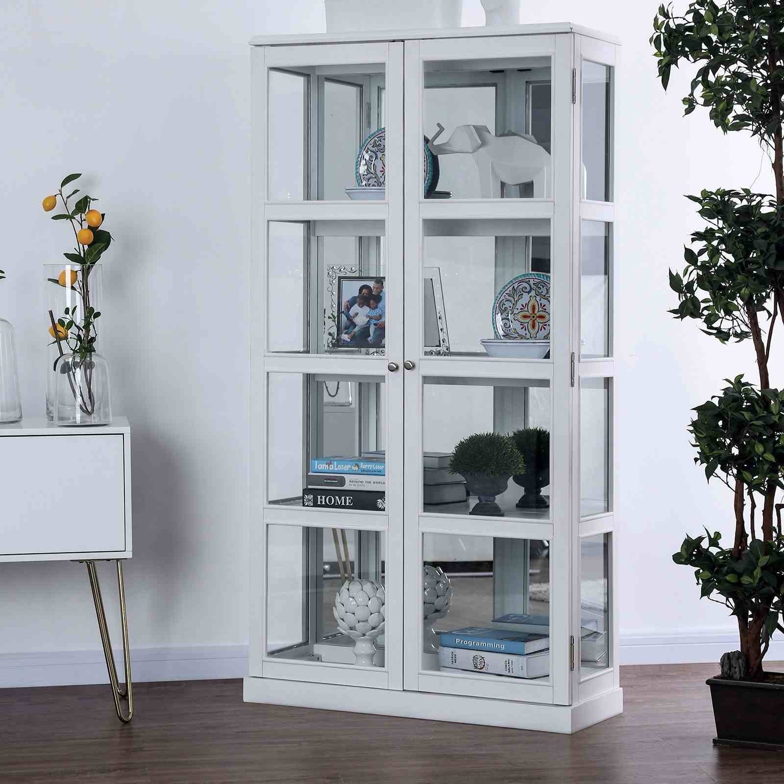 Vilas Curio Cabinet, White