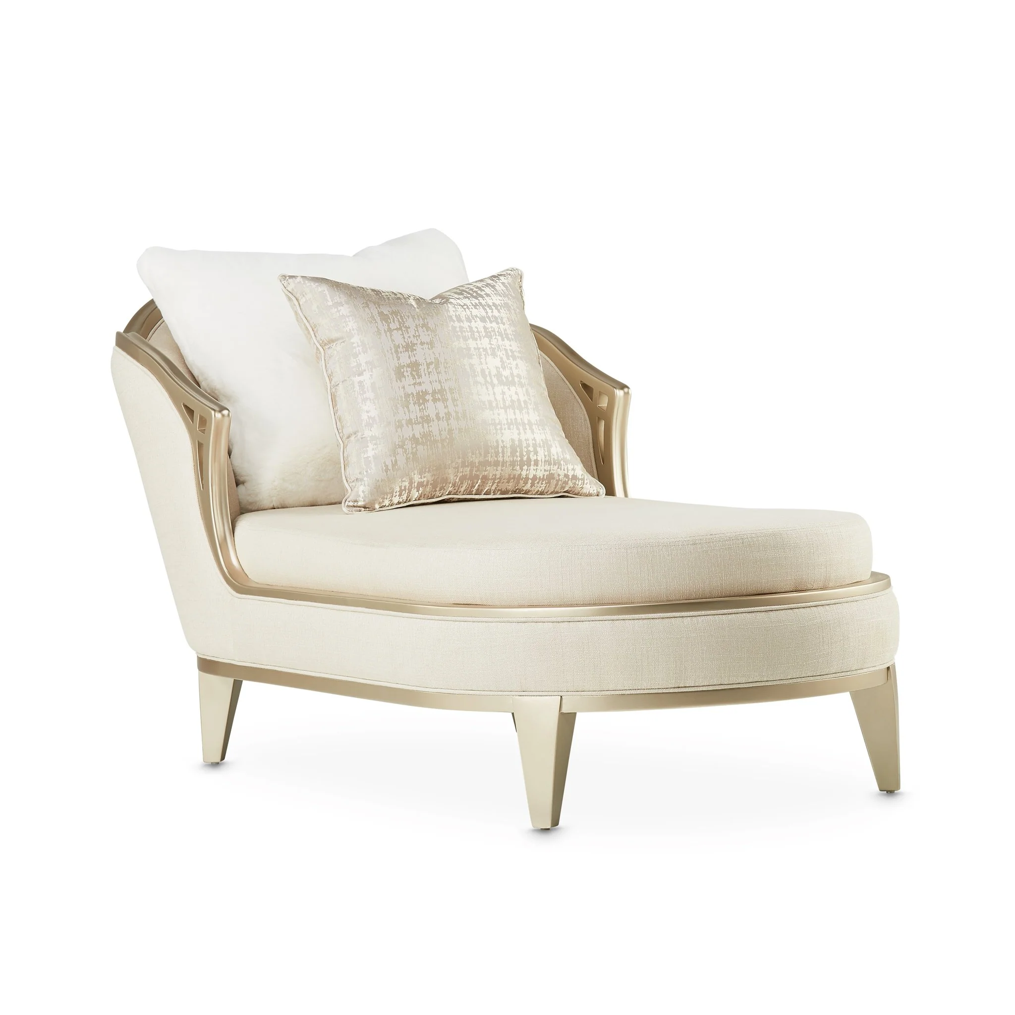 Villa Cherie Chaise - Pearl/Caramel - Image 2