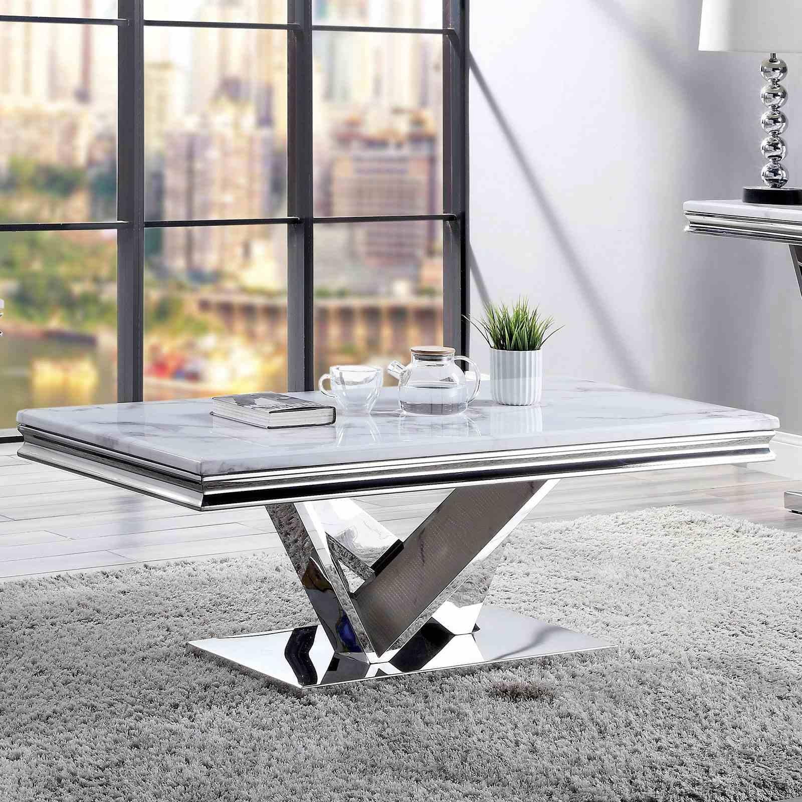 Villarsglane Coffee Table, Chrome