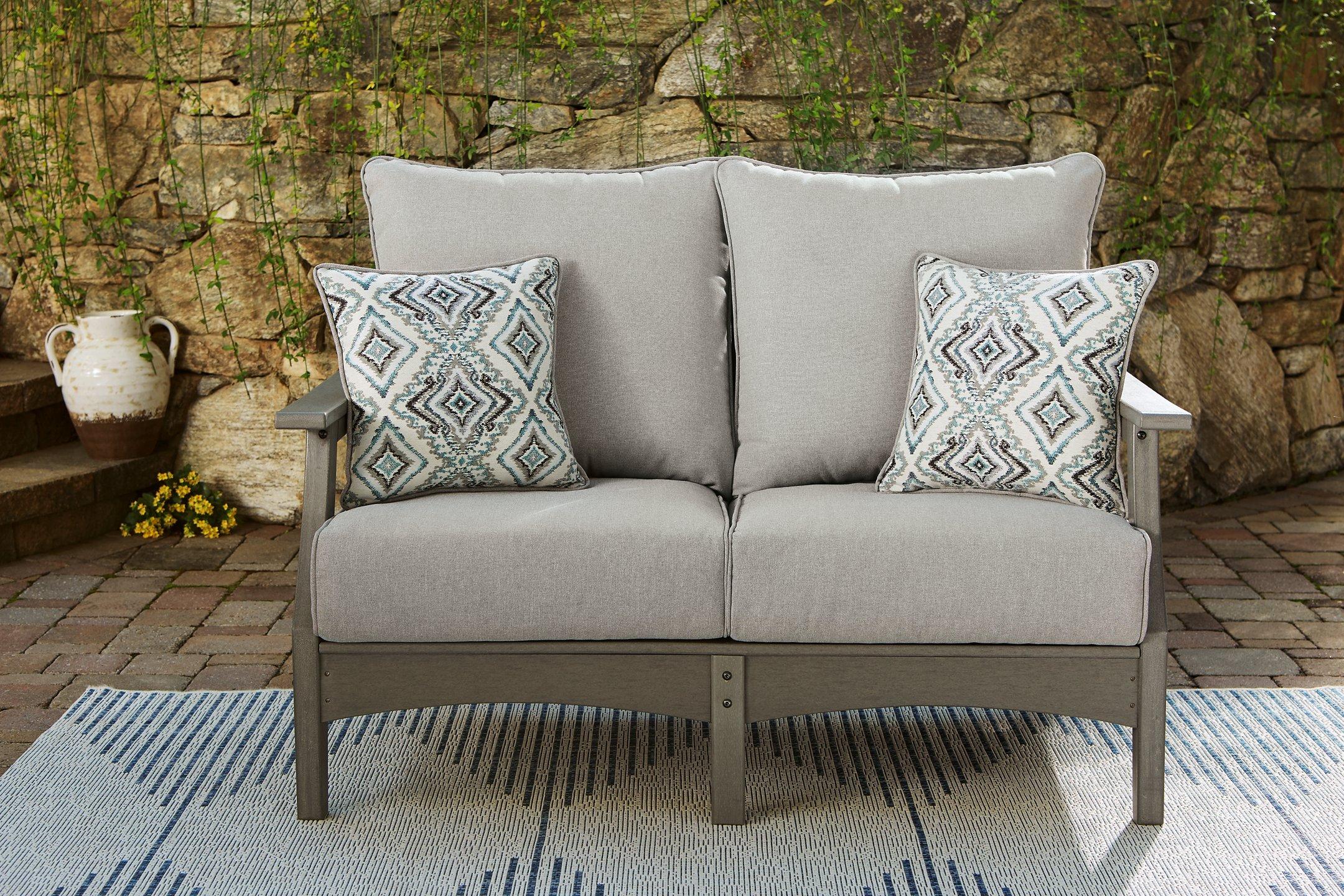 Visola Outdoor Sofa and Loveseat with Coffee Table - Image 14