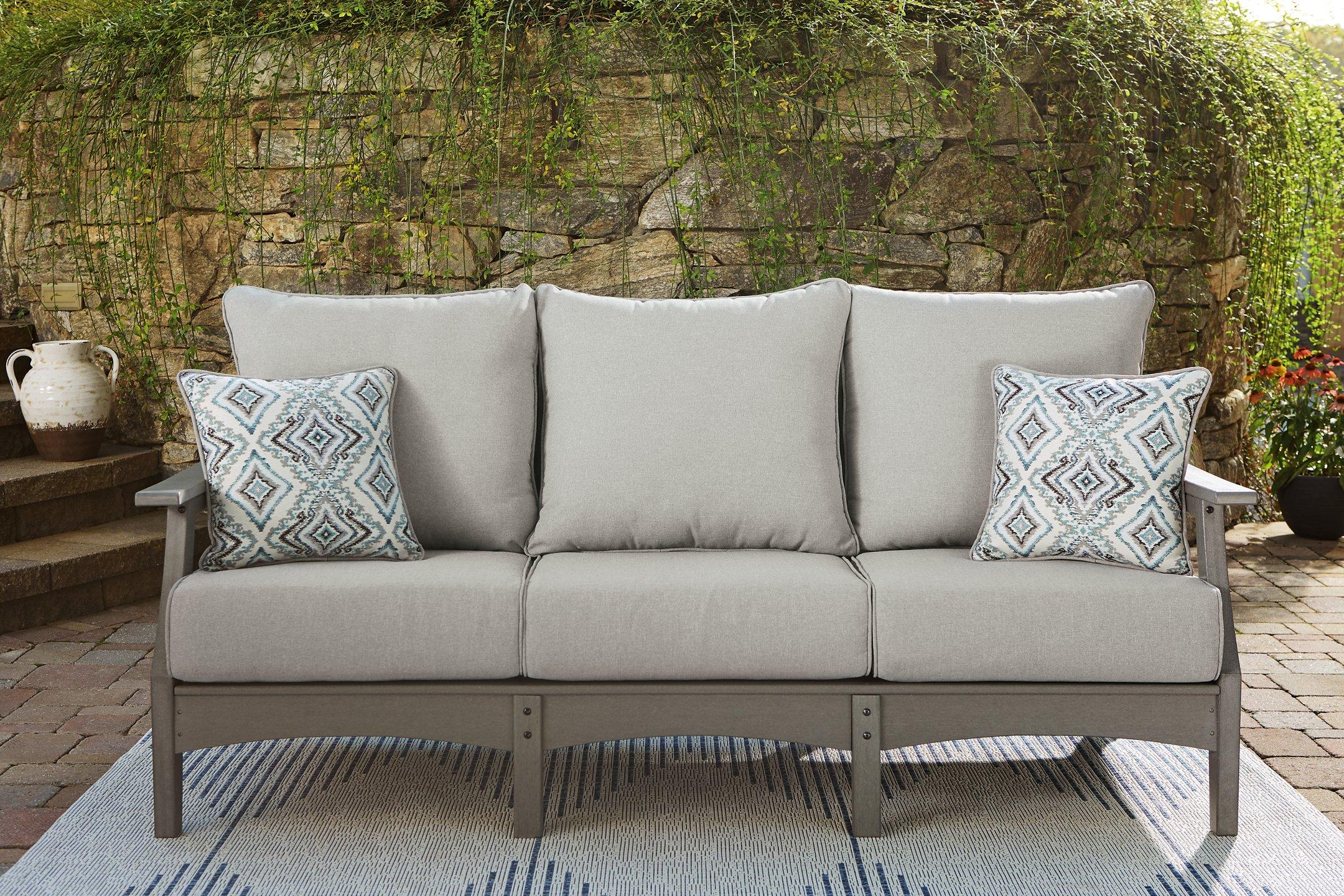 Visola Outdoor Sofa and Loveseat with Coffee Table - Image 15