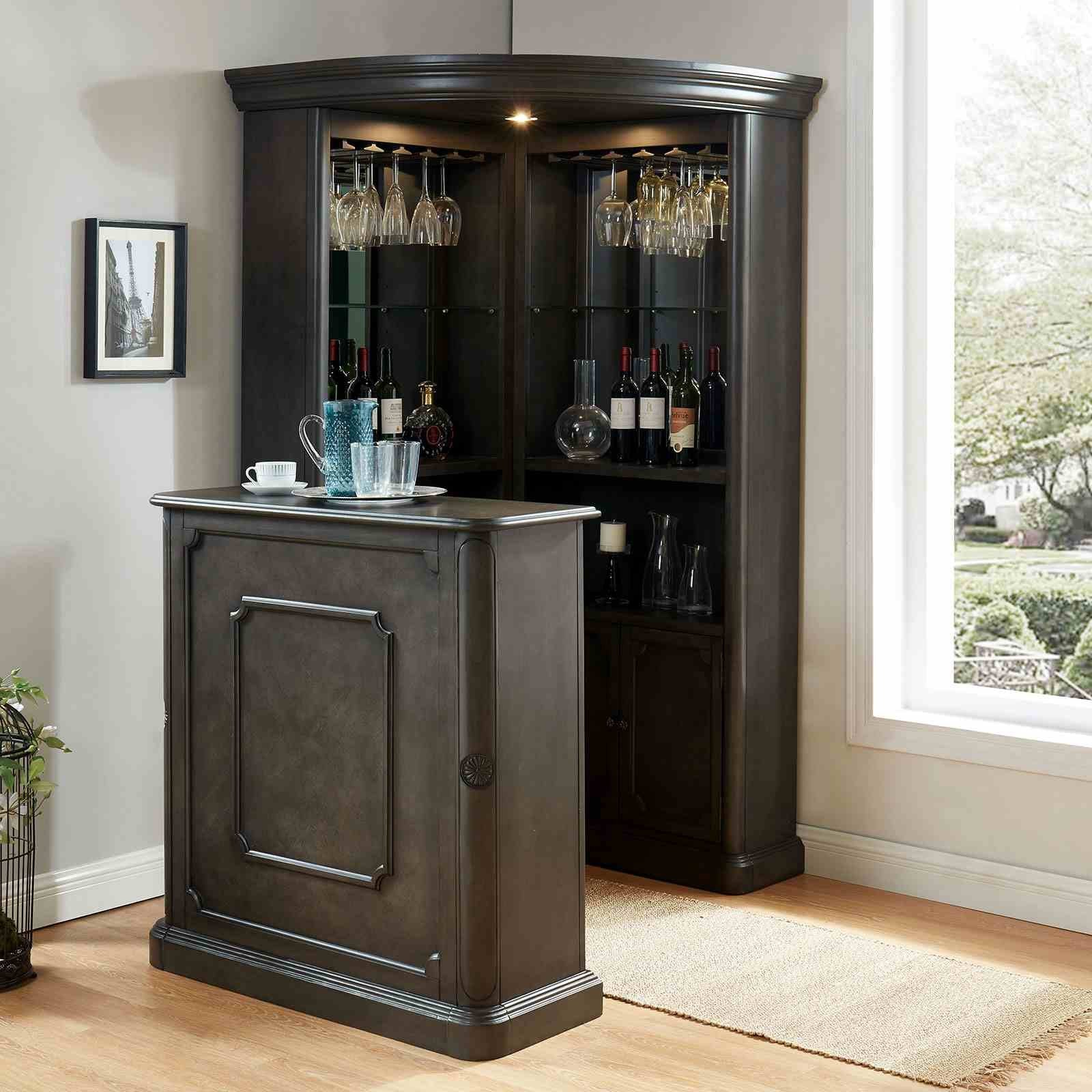 Voltaire Bar Table, Gray - Image 3