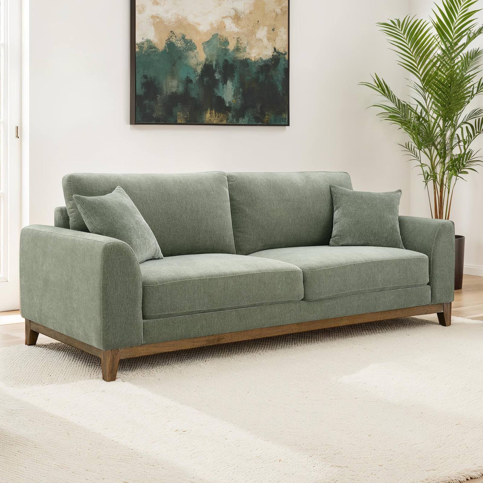 Watton Sofa, Olive Green