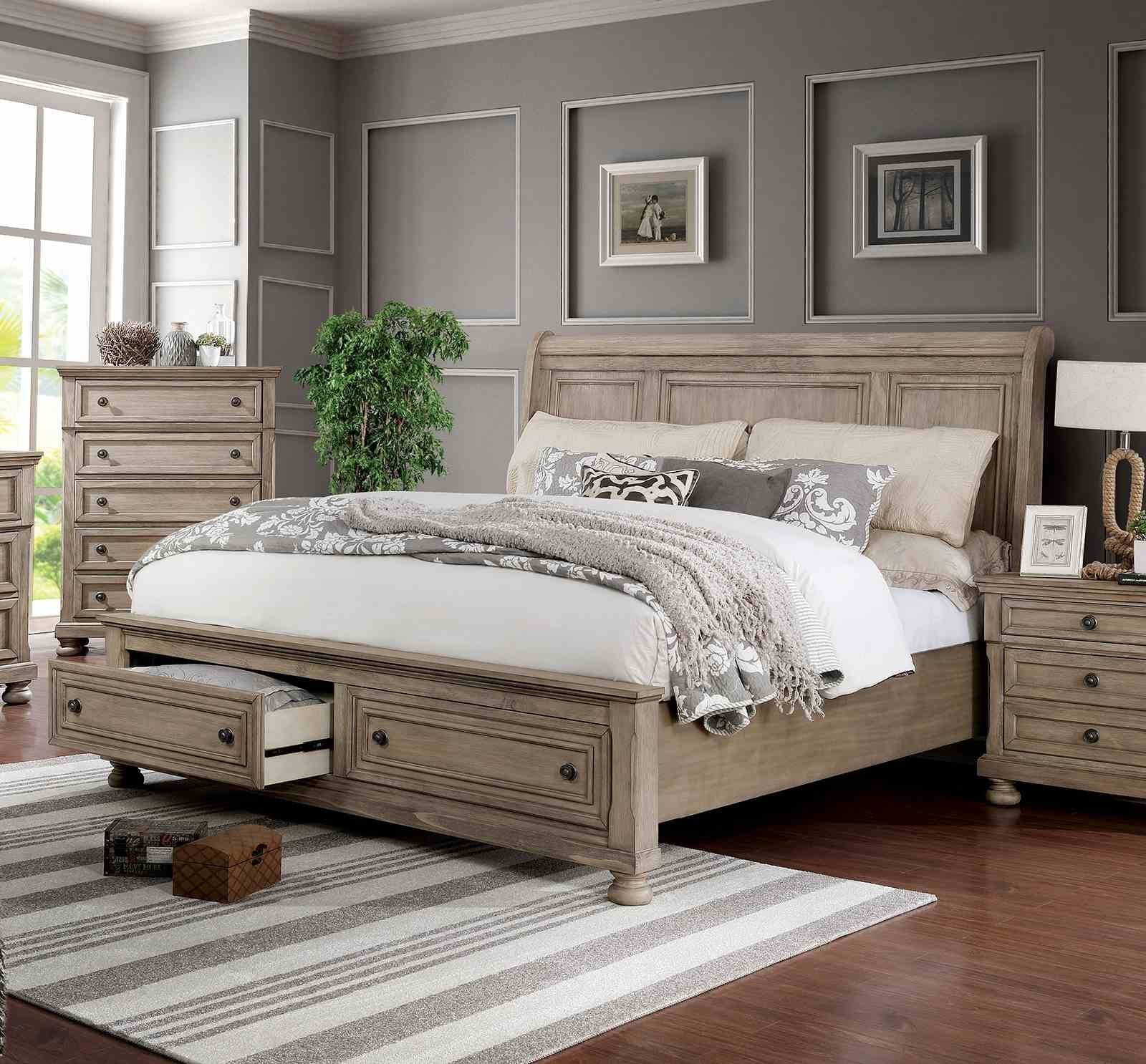 Wells Cal.King Bed, Gray