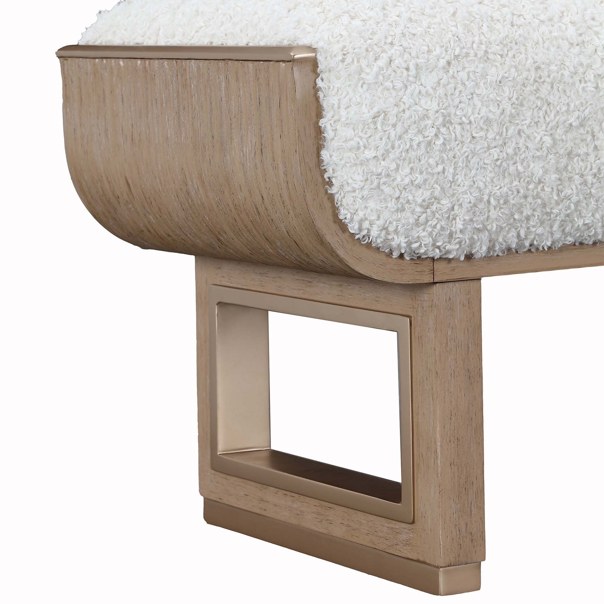 West Kensington Accent Bench - Sea Salt Caramel - Image 5