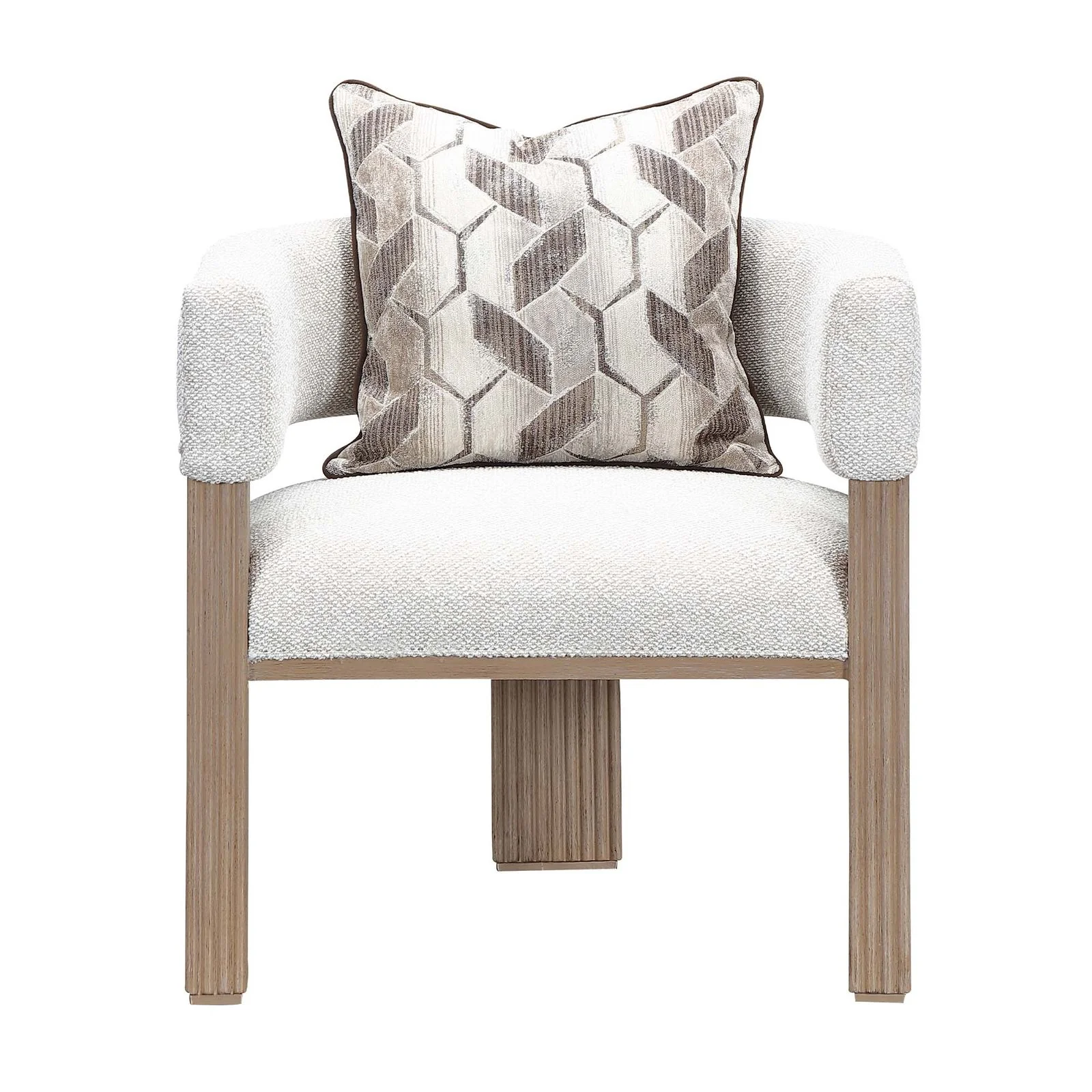 West Kensington Accent Chair - Buff/Seal Salt Caramel