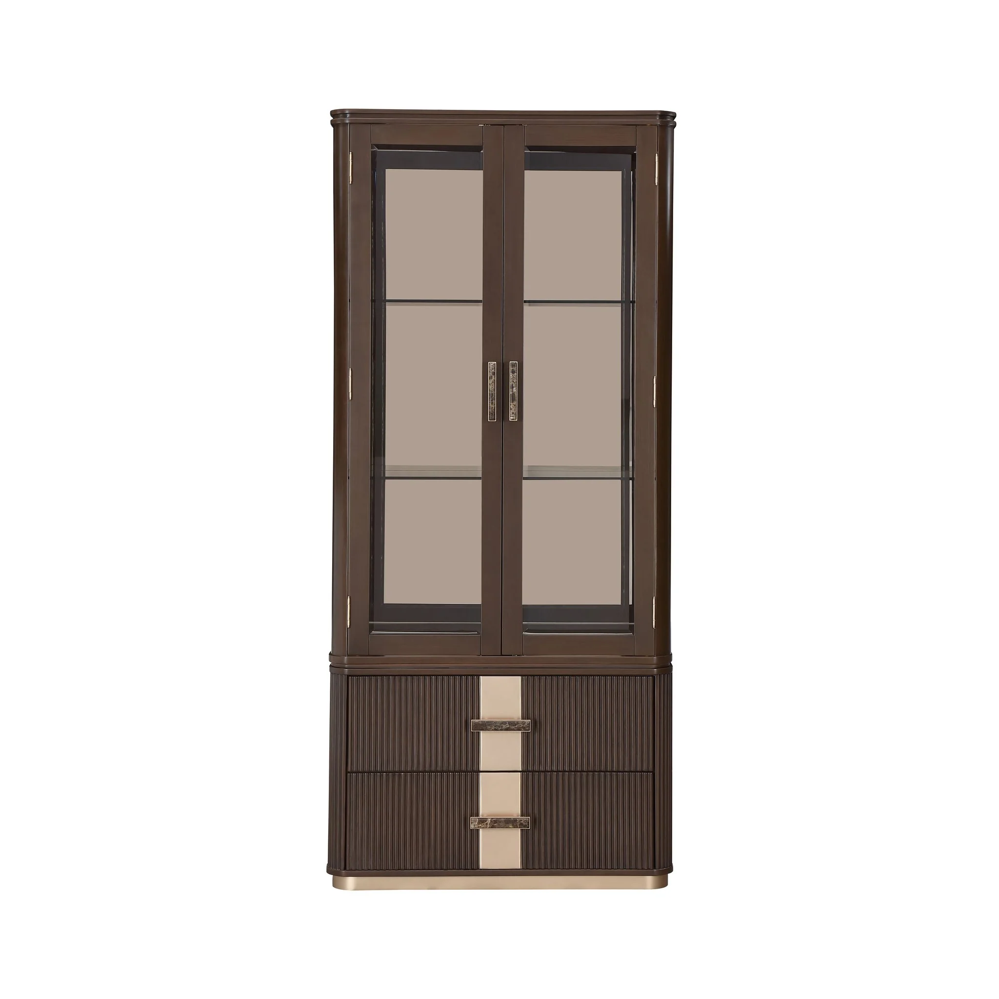 West Kensington Display Cabinet - Medium Espresso