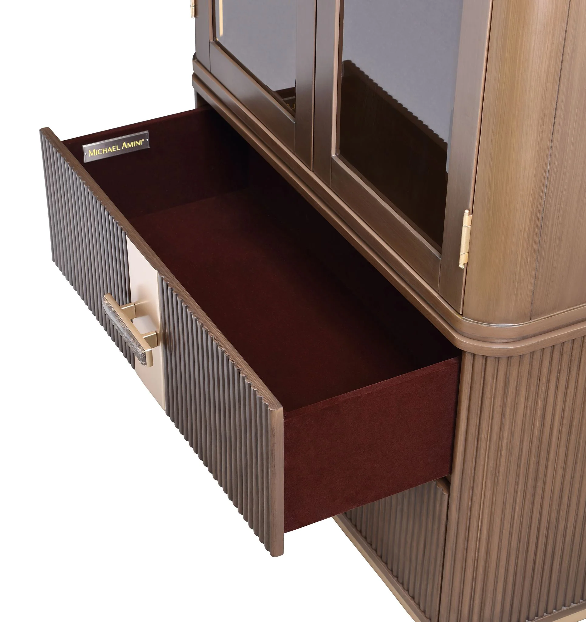 West Kensington Display Cabinet - Medium Espresso - Image 7