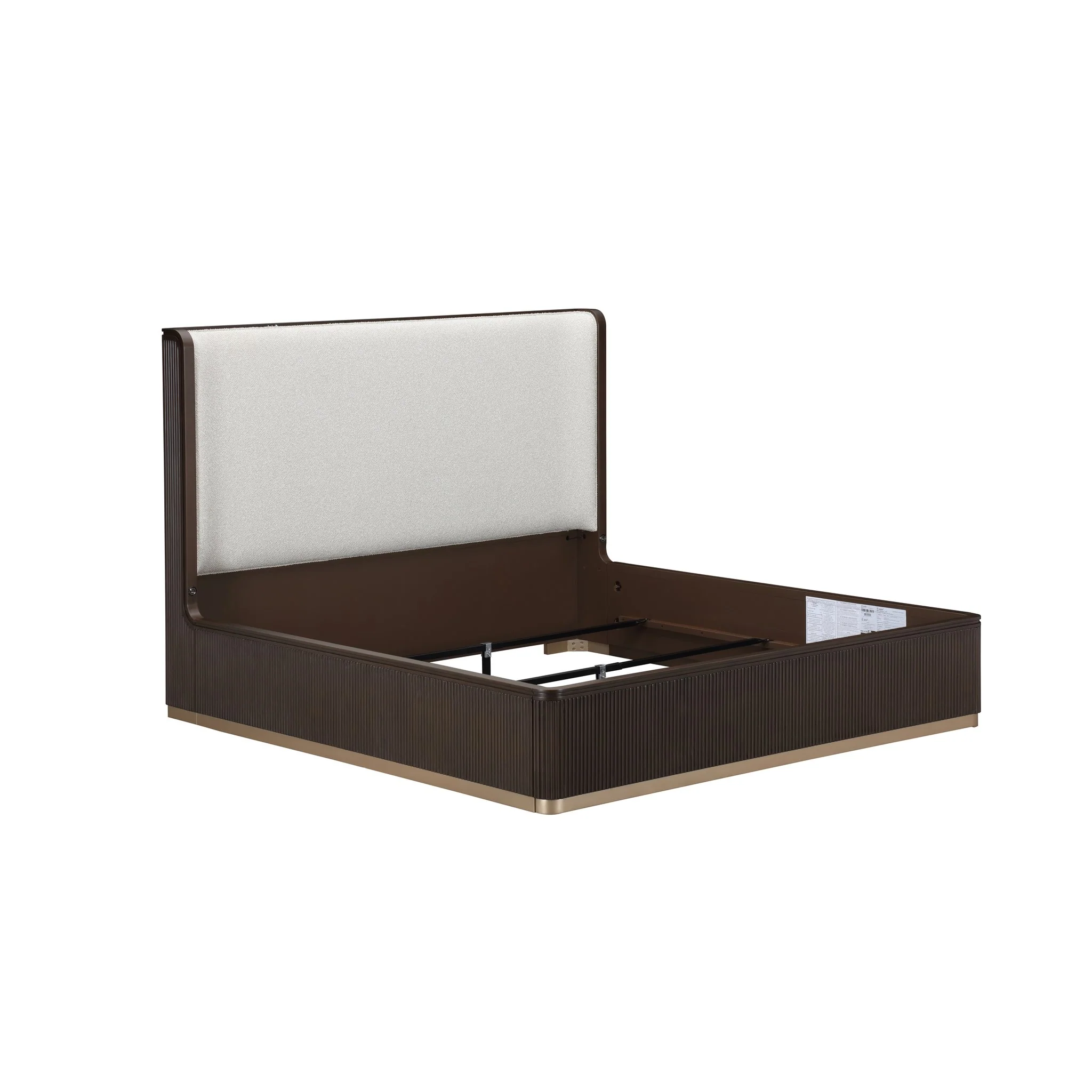 West Kensington Eastern King Bed - Buff/Medium Espresso - Image 5