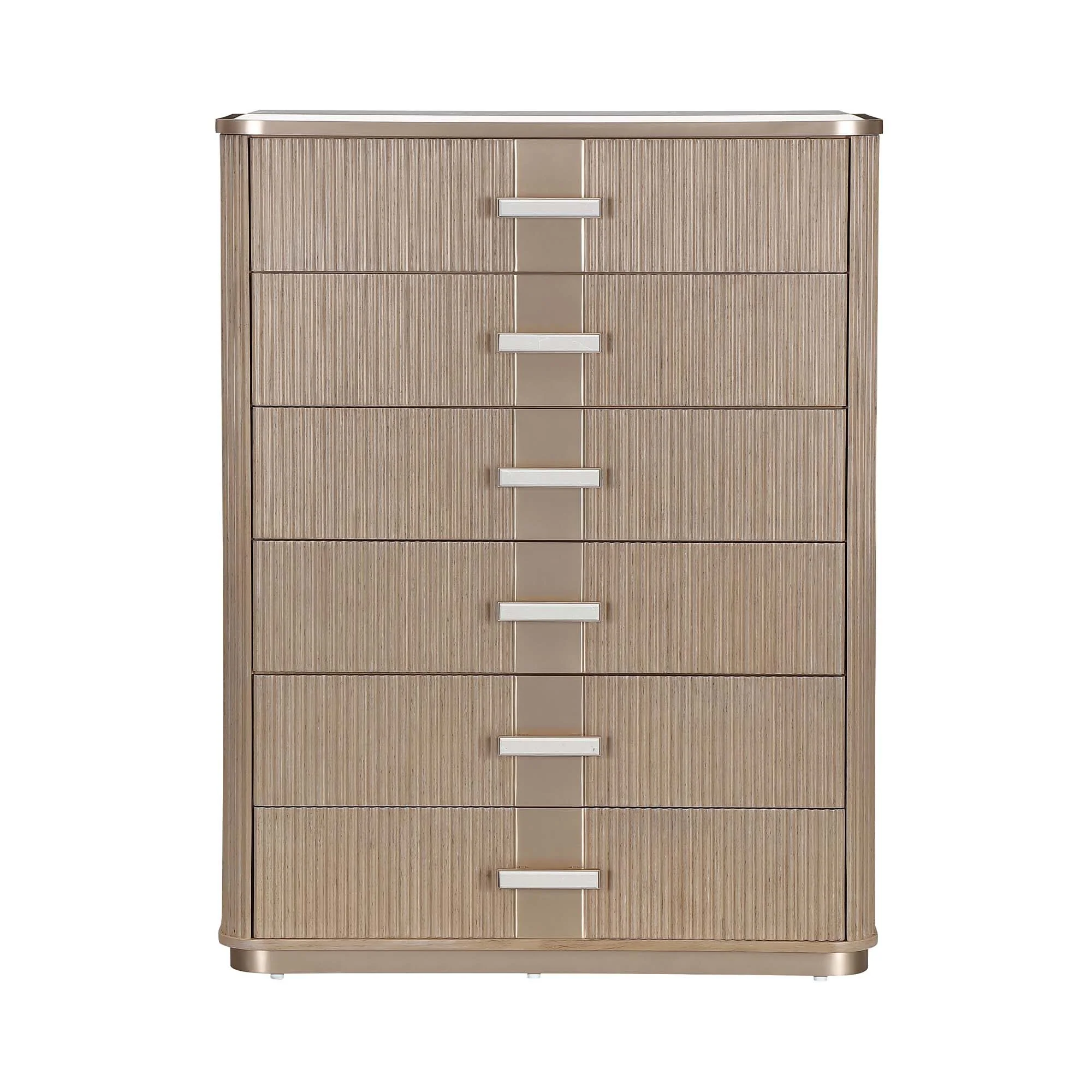 West Kensington Highboy Chest - Sea Salt Caramel
