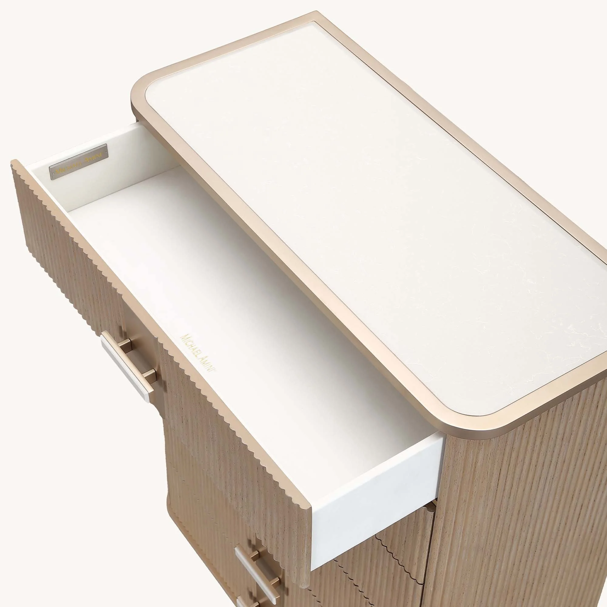 West Kensington Highboy Chest - Sea Salt Caramel - Image 6