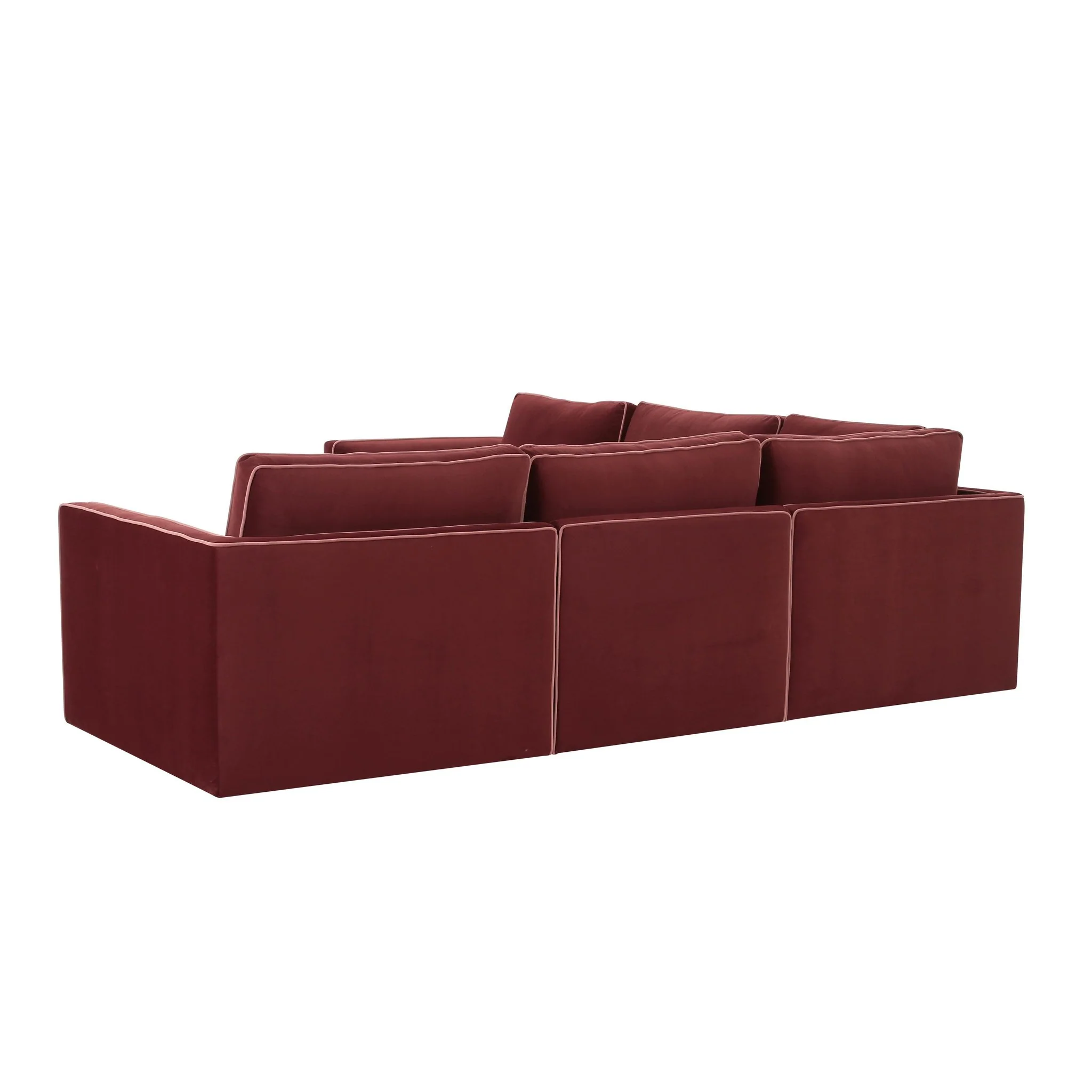 Willow Berry Red Modular L Sectional - Image 4
