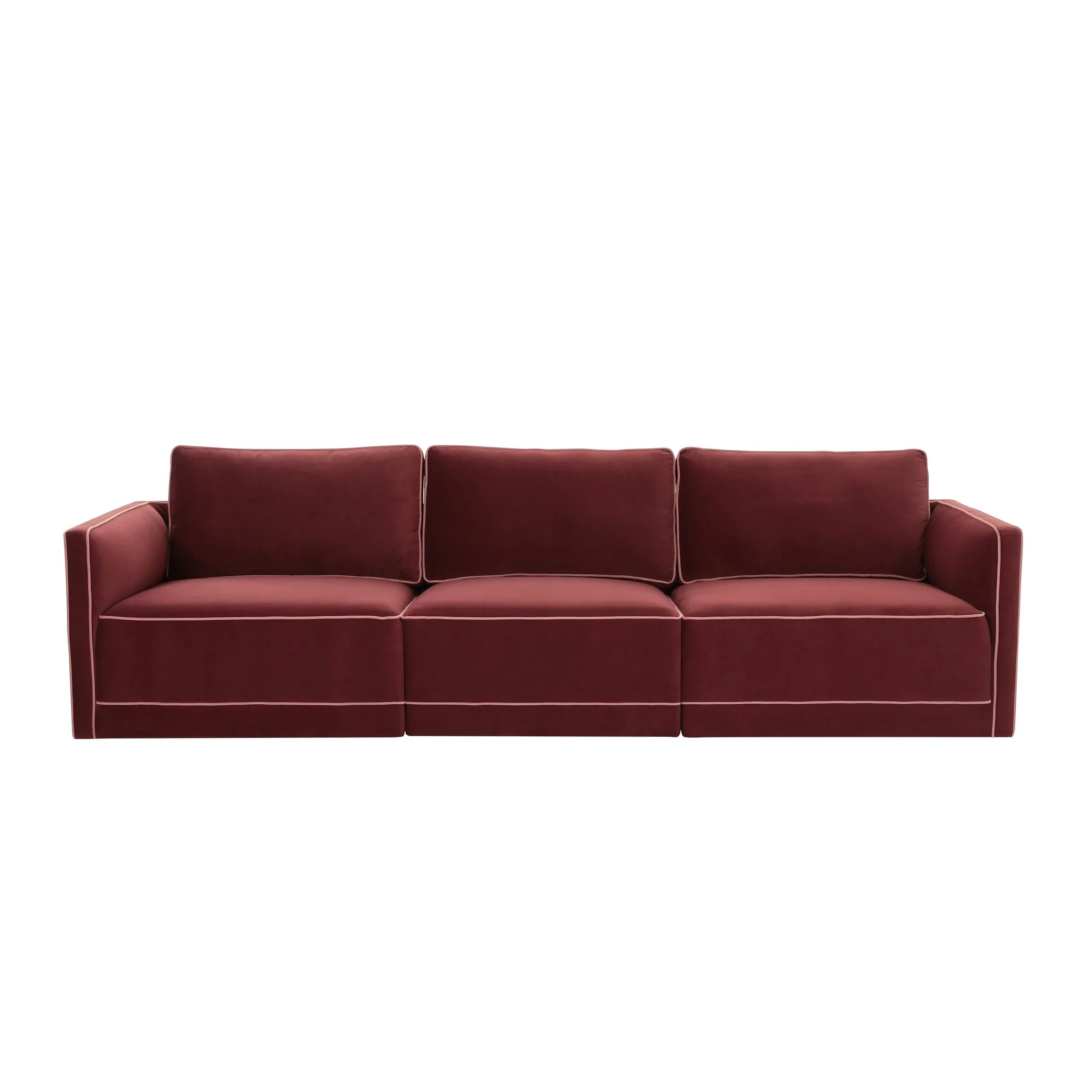 Willow Berry Red Modular Sofa