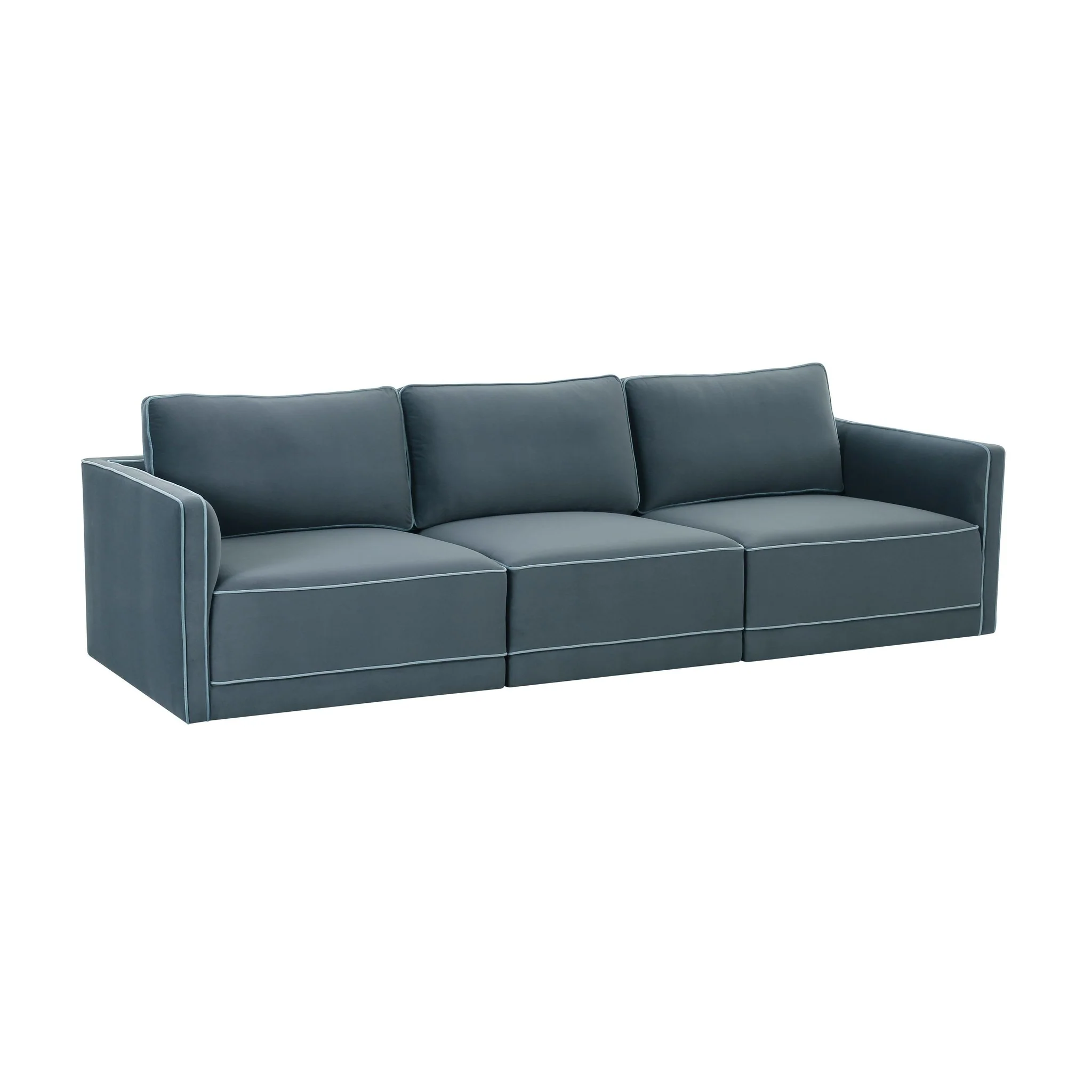 Willow Misty Blue Modular Sofa - Image 4