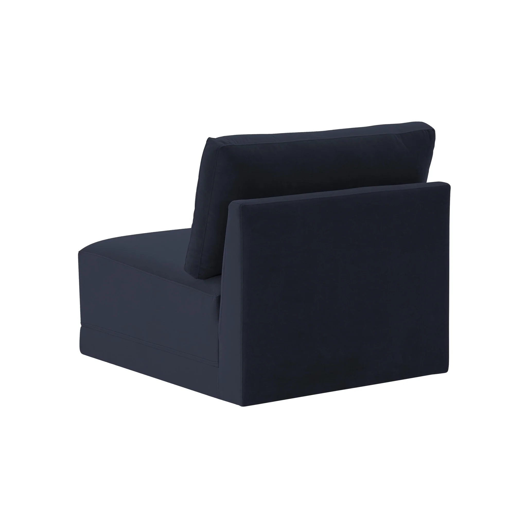 Willow Navy Armless Chair - Image 4