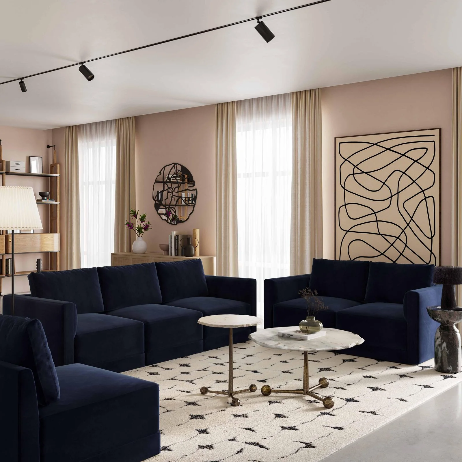 Willow Navy Modular Sofa - Image 6