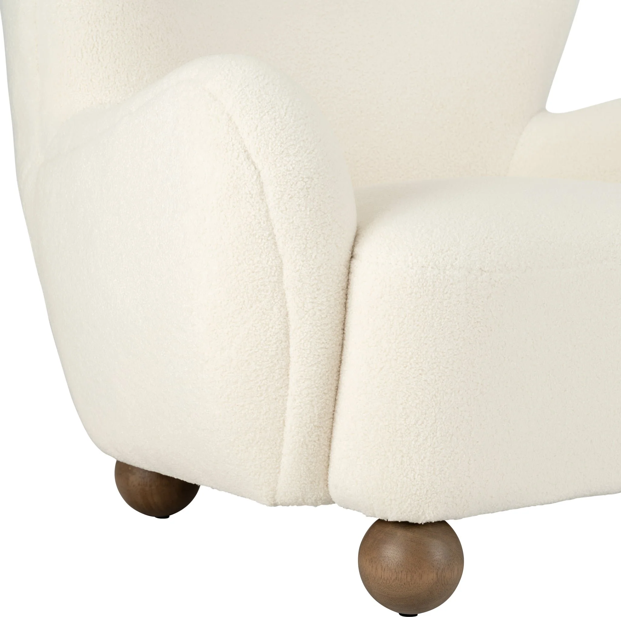 Wingback Occasional Chair, Beige - Image 5