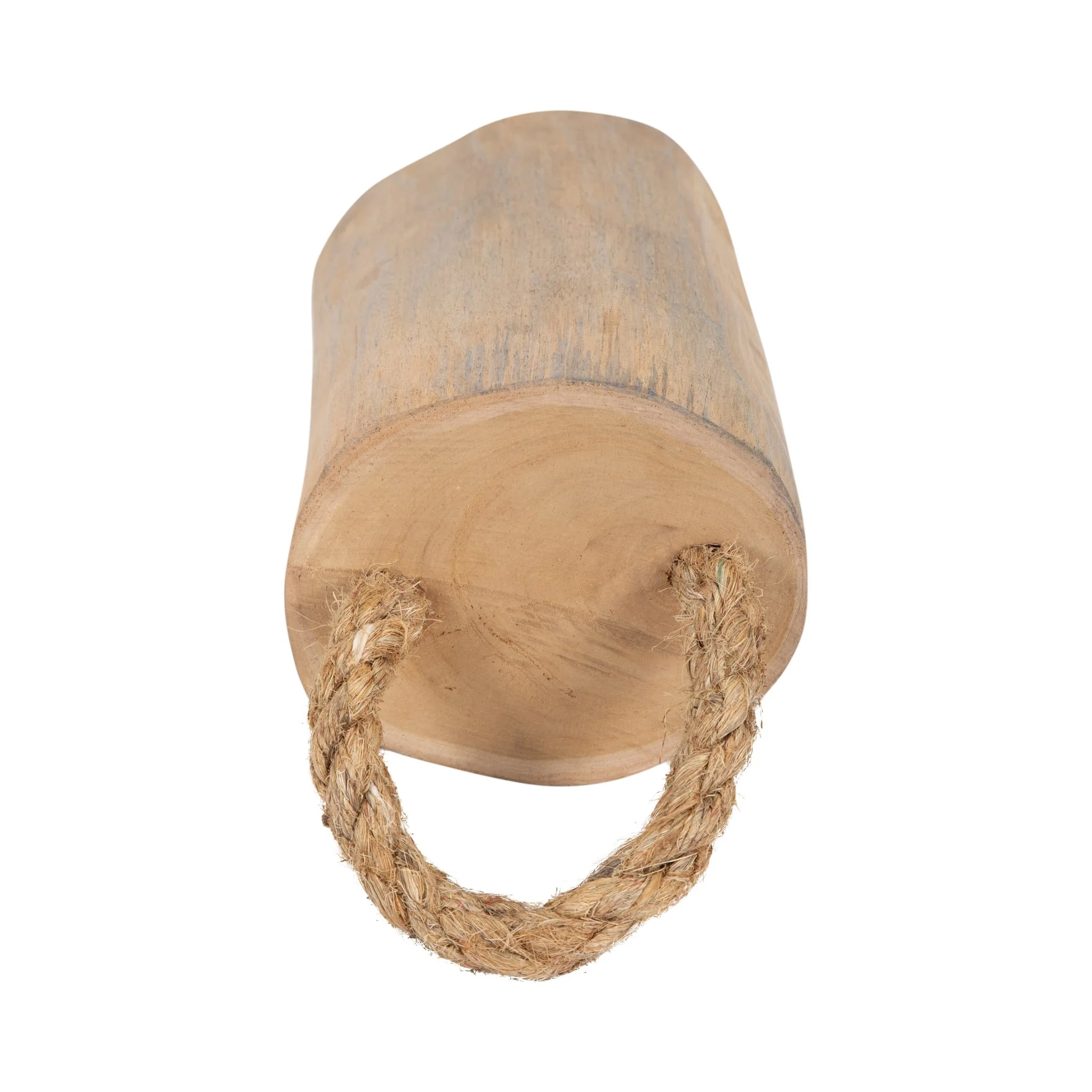 Wood, 10" Door Stopper W/ Handle, Natural - Image 6