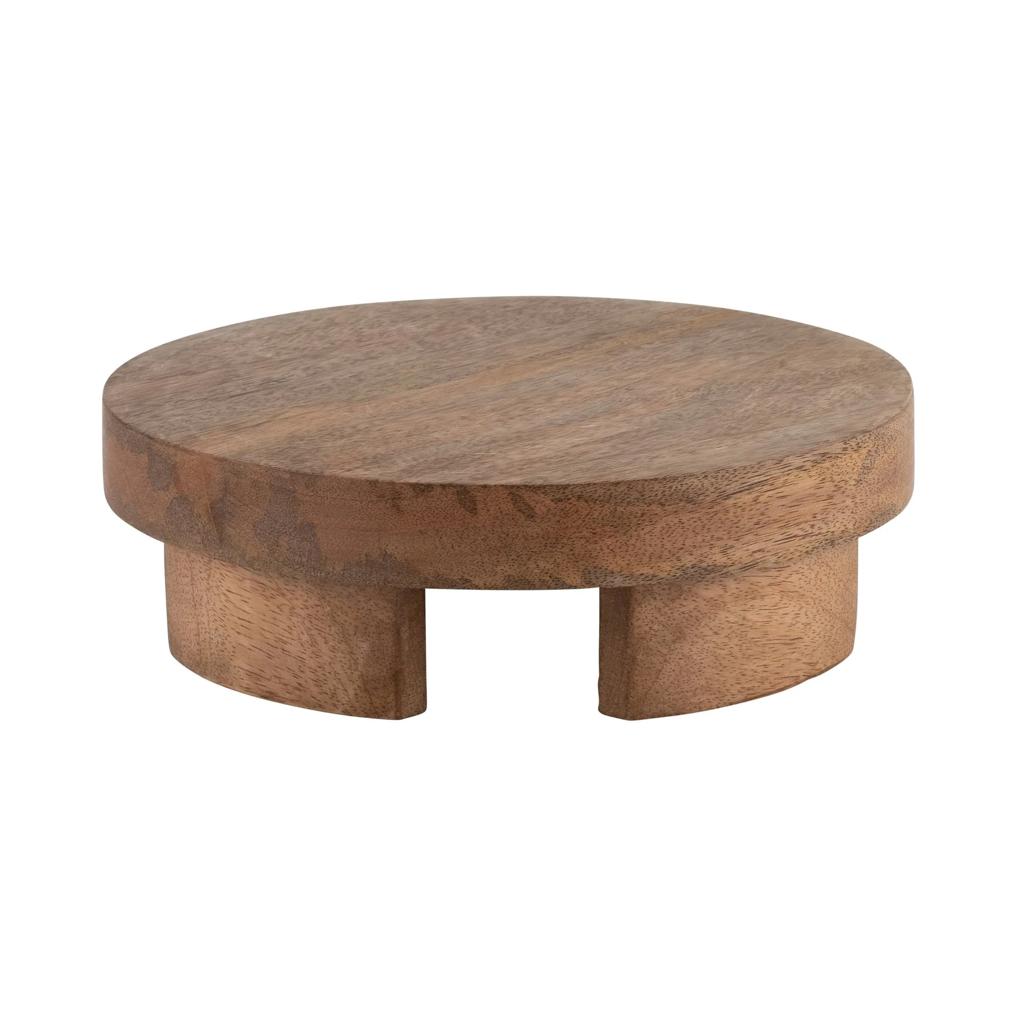 Wood, 10"d 4-legged Riser, Brown - Image 2