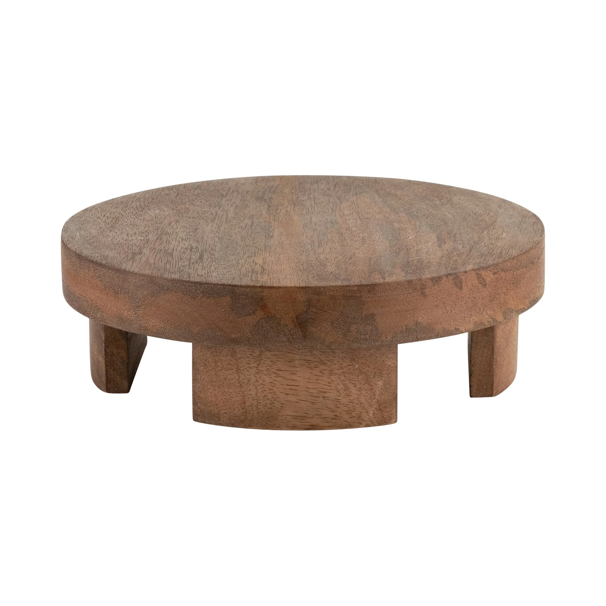 Wood, 10"d 4-legged Riser, Brown - Image 3