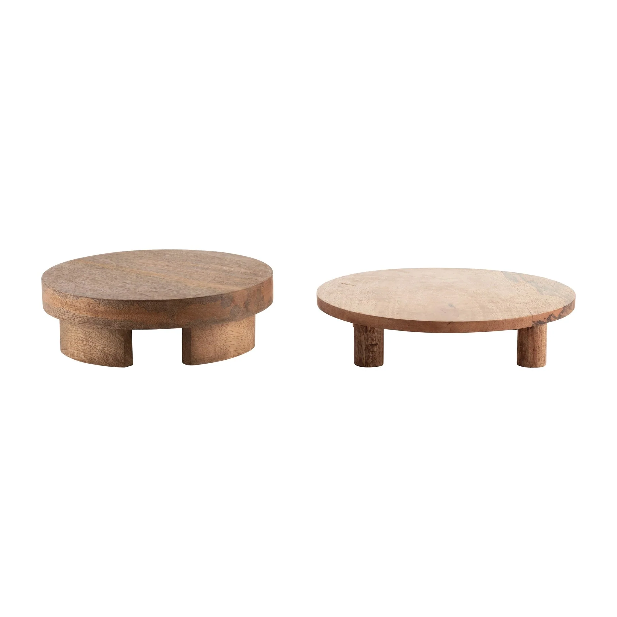Wood, 10"d 4-legged Riser, Brown - Image 8
