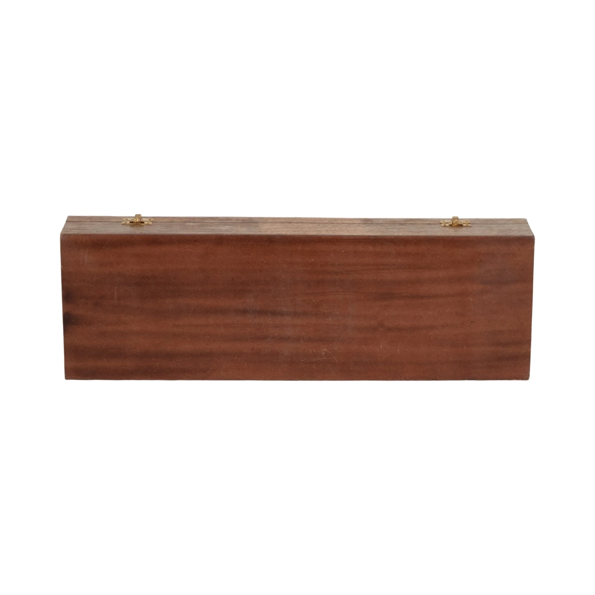 Wood, 19x6 Dominoes Box, Brown - Image 8