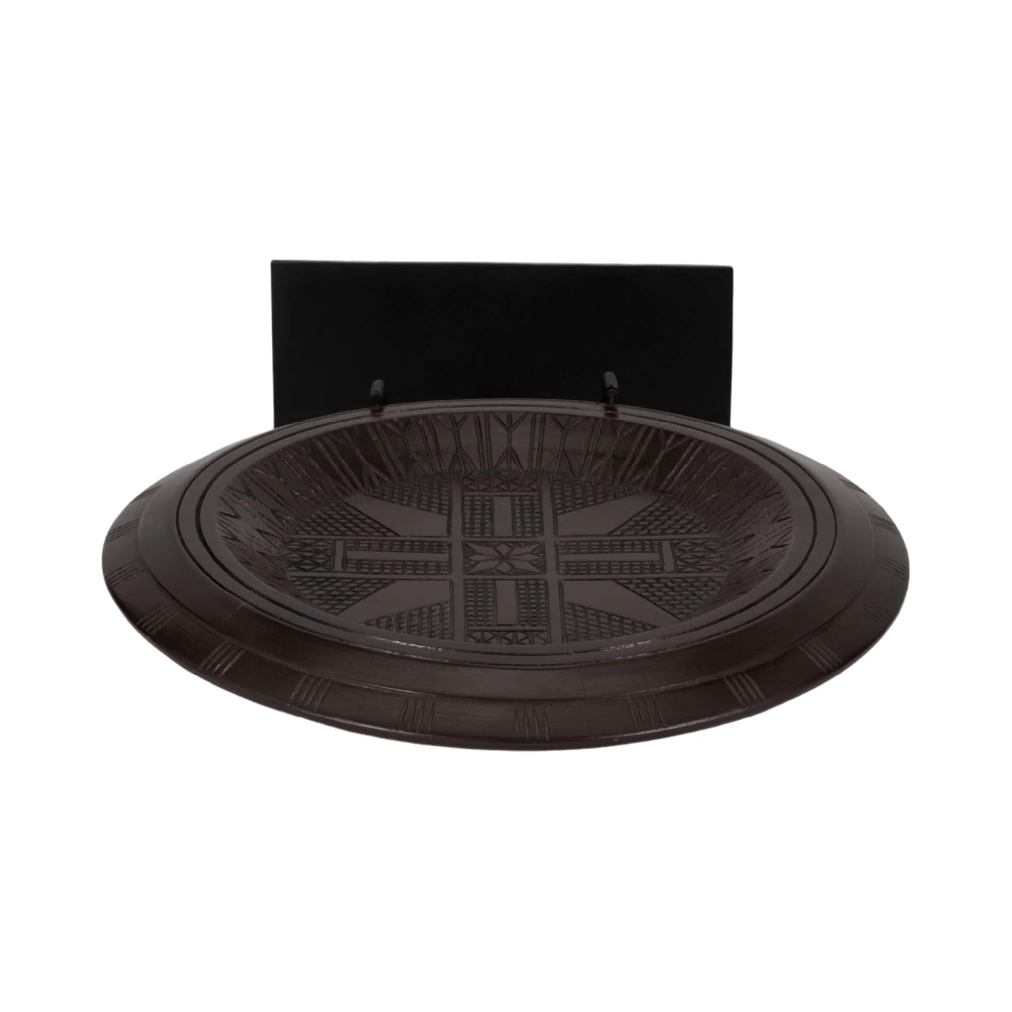 Wood, 24" Aztec Table Accent, Brown - Image 6