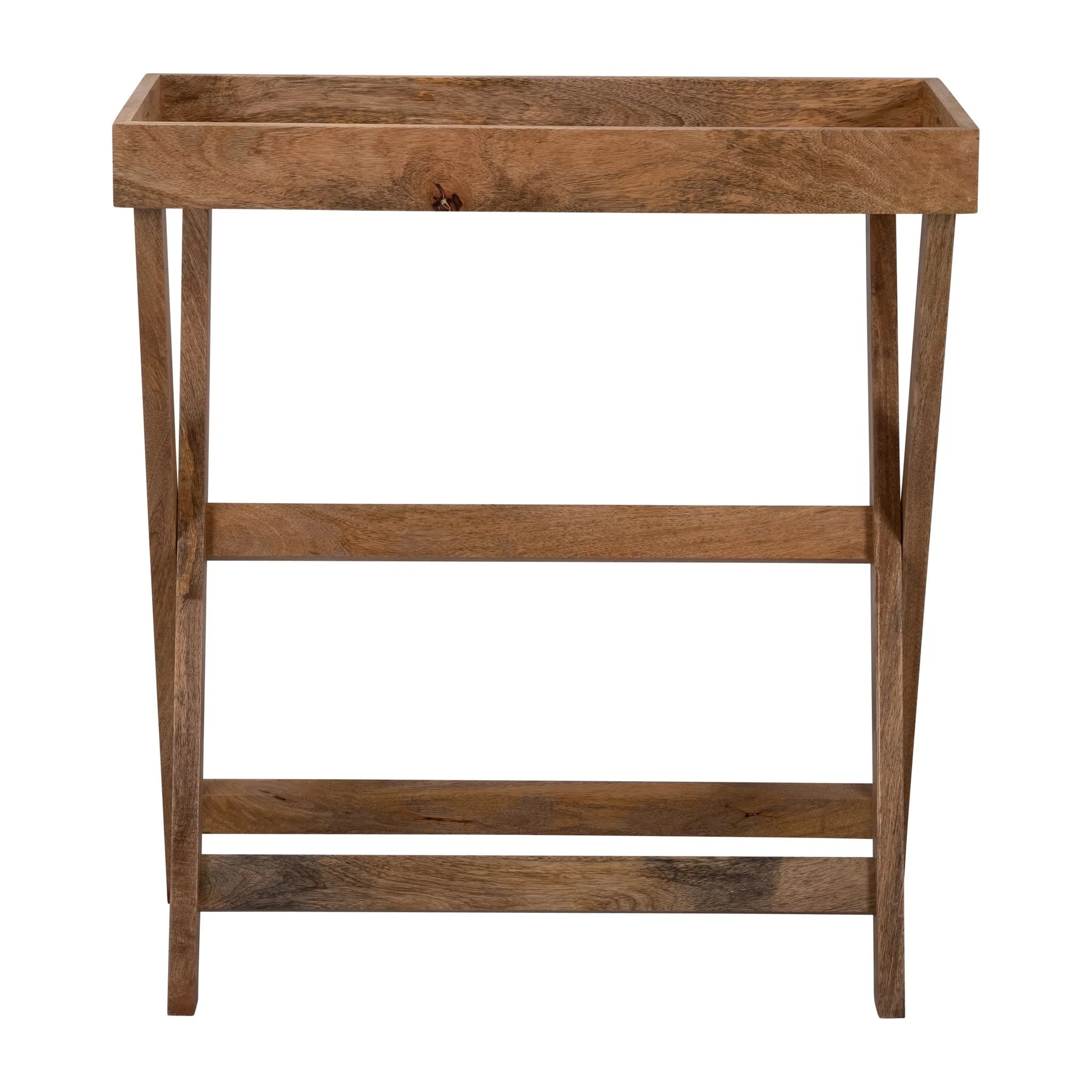 Wood, 30x32" Butler Tray W/ Stand, Brown Kd