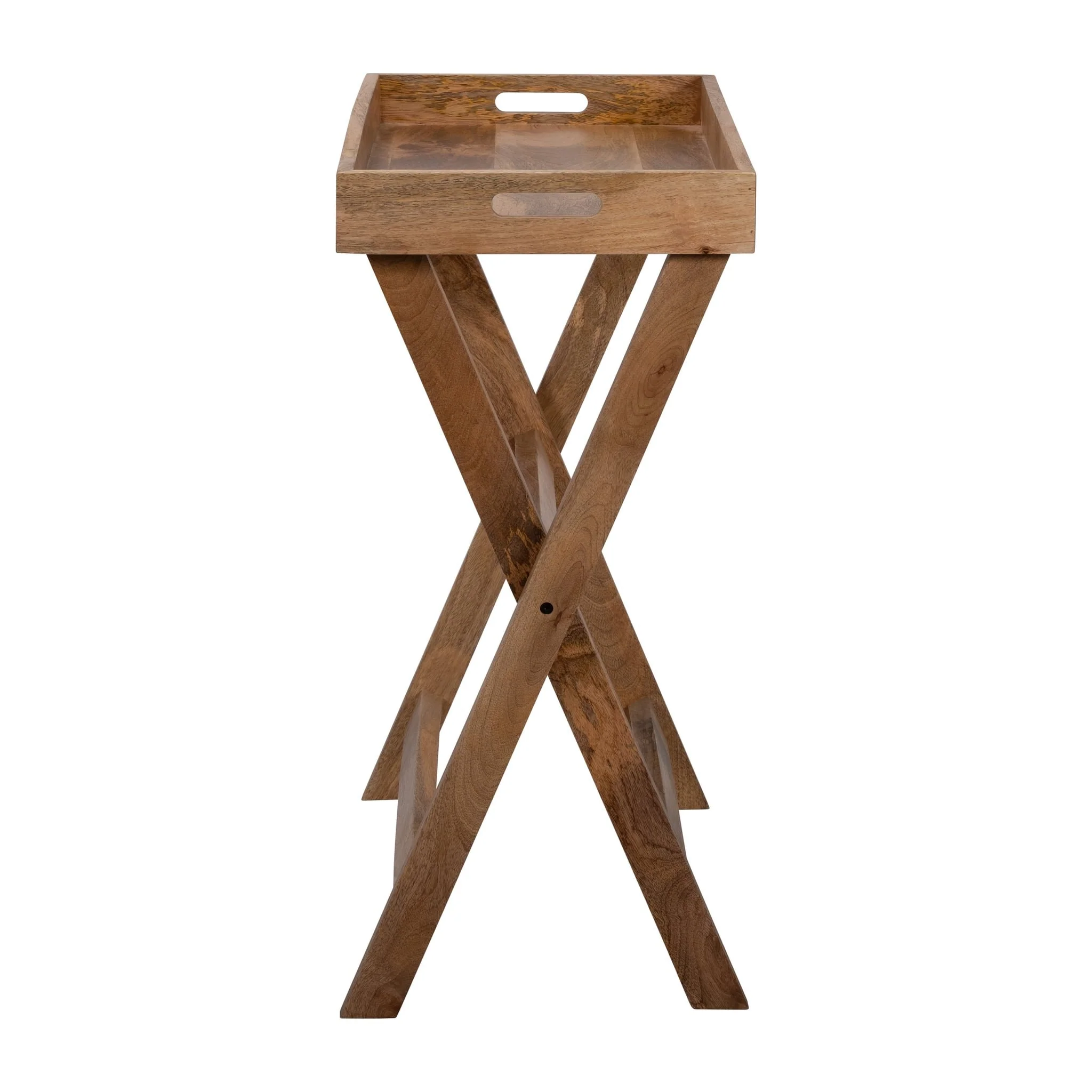 Wood, 30x32" Butler Tray W/ Stand, Brown Kd - Image 3