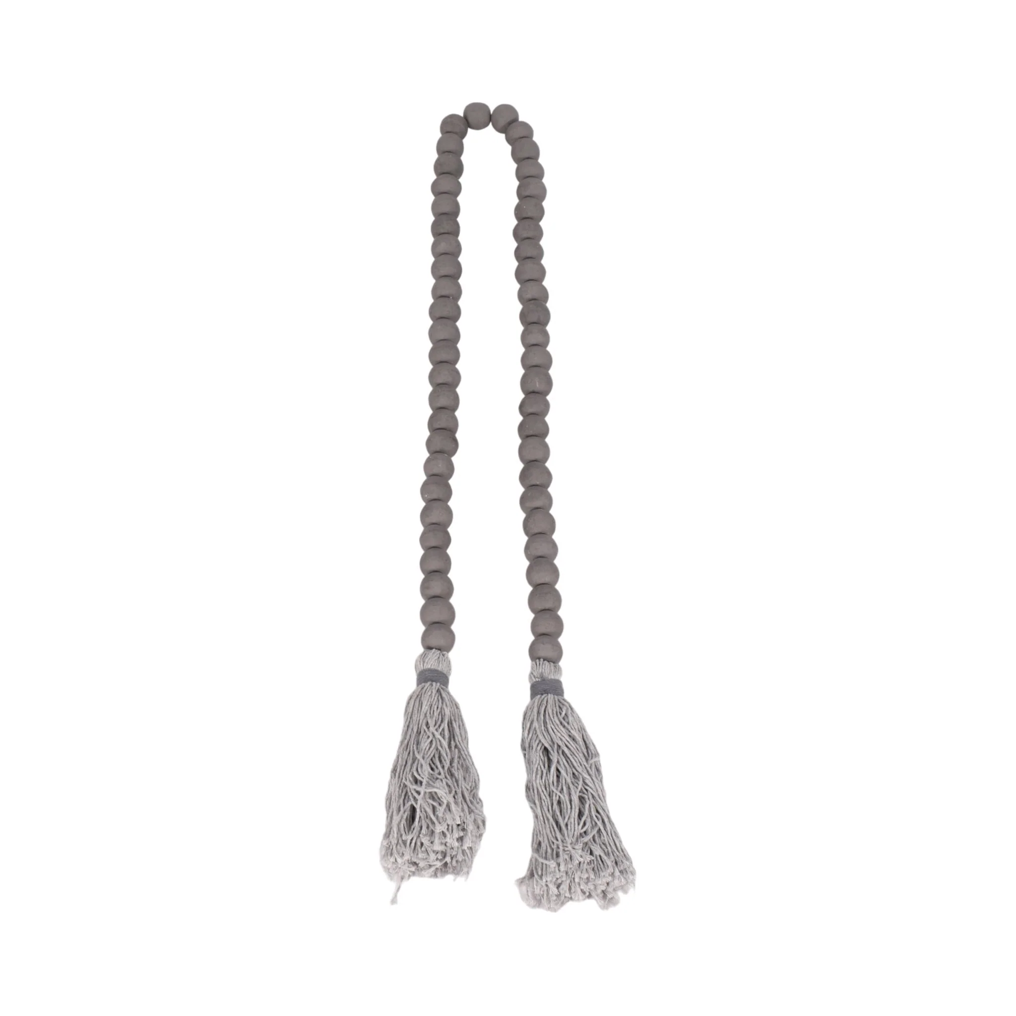 Wood, 45x.75 Beads, Gray