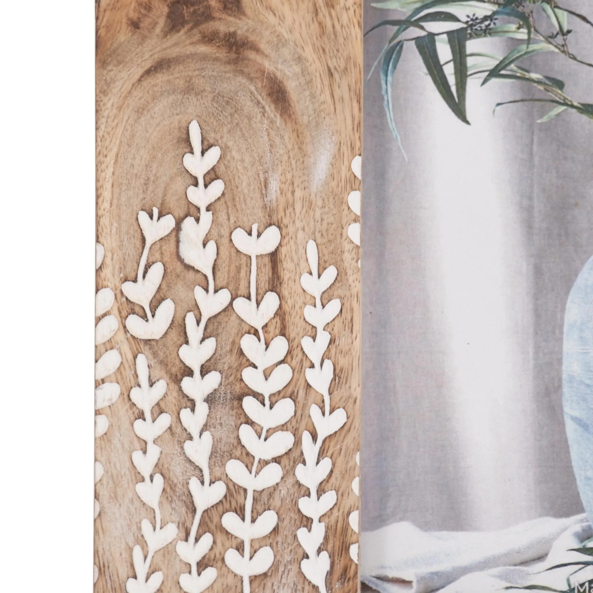 Wood, 5x7 Vines Photo Frame, Natural/white - Image 5